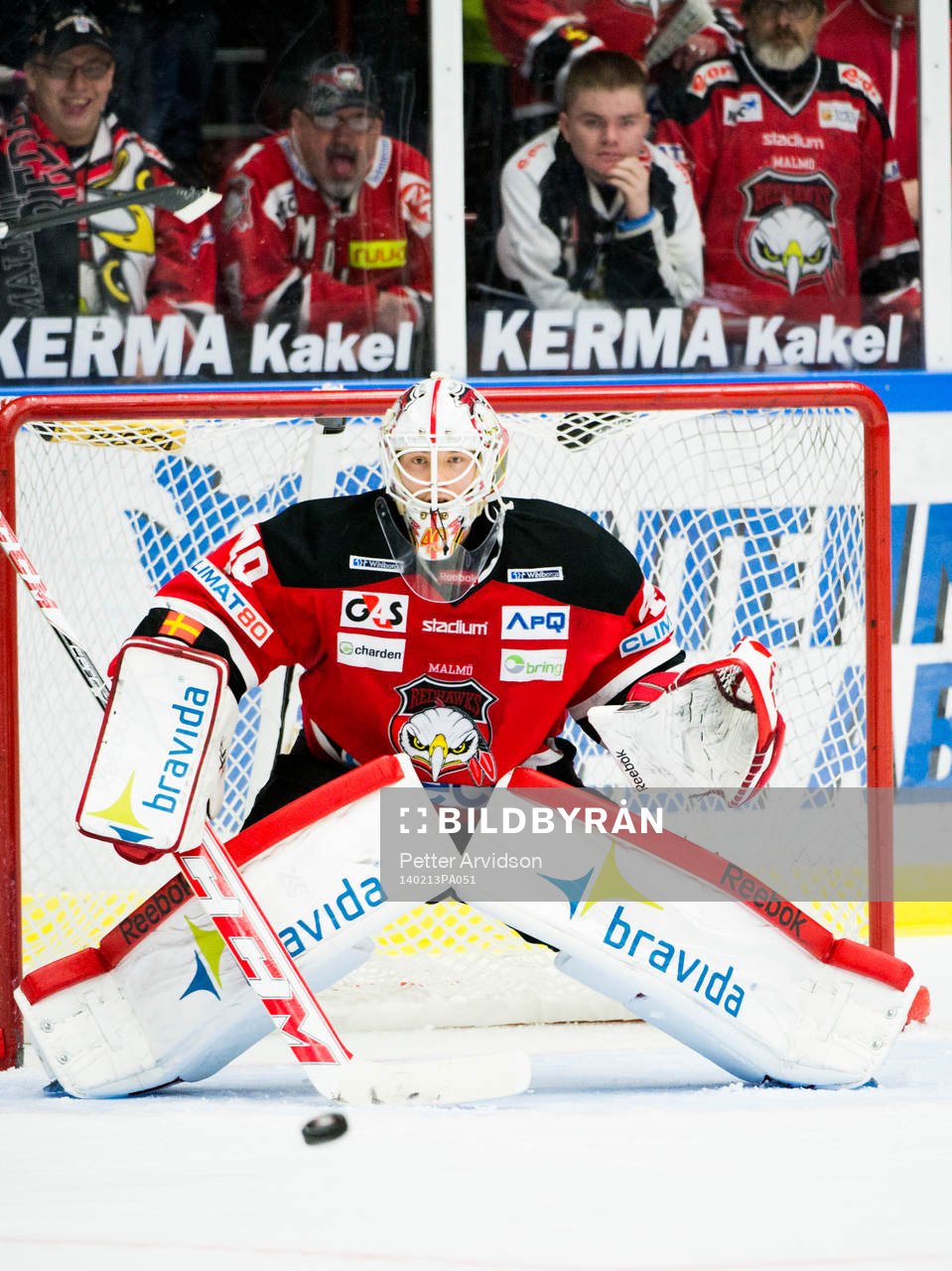 Malmö Redhawks målvakt Pontus Sjögren