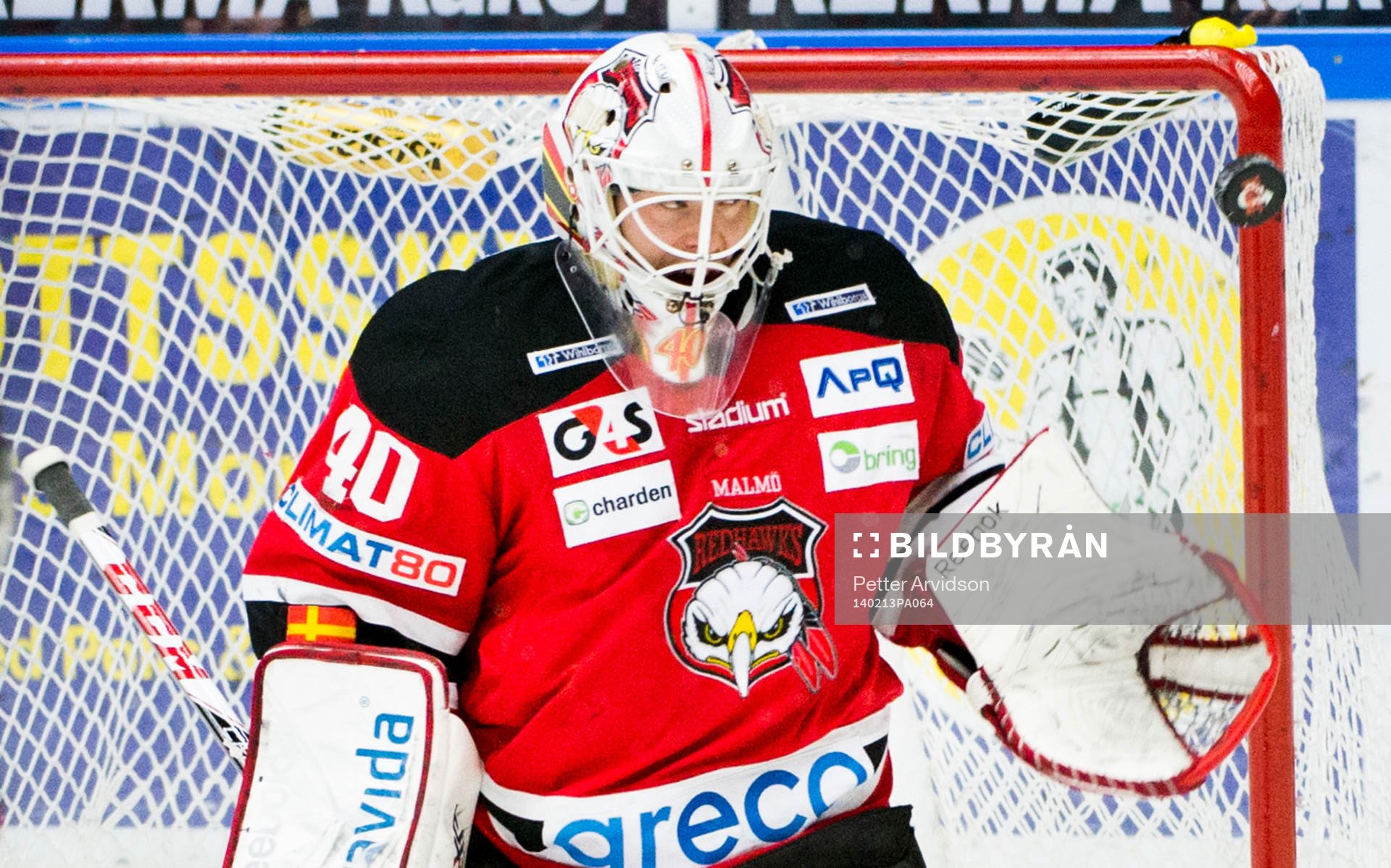 Malmö Redhawks målvakt Pontus Sjögren