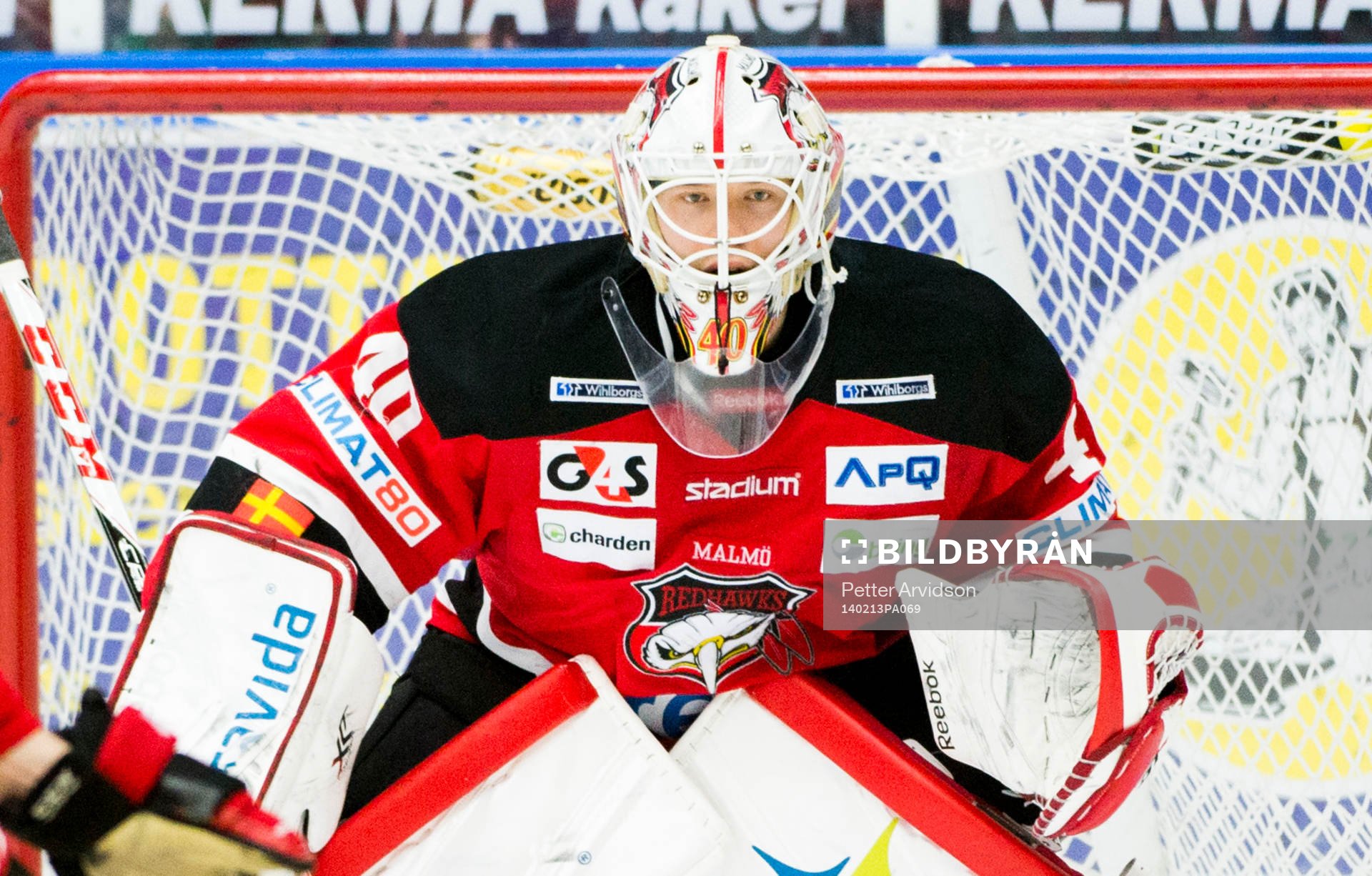 Malmö Redhawks målvakt Pontus Sjögren