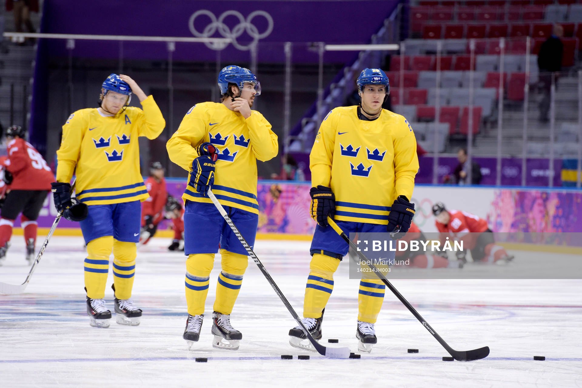Sveriges Gabriel Landeskog, Sveriges Marcus Johansson och