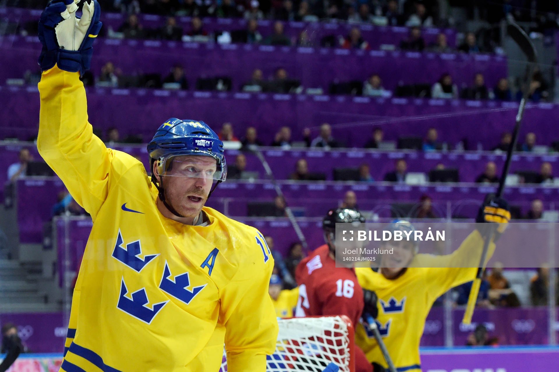 Sveriges Daniel Alfredsson jublar