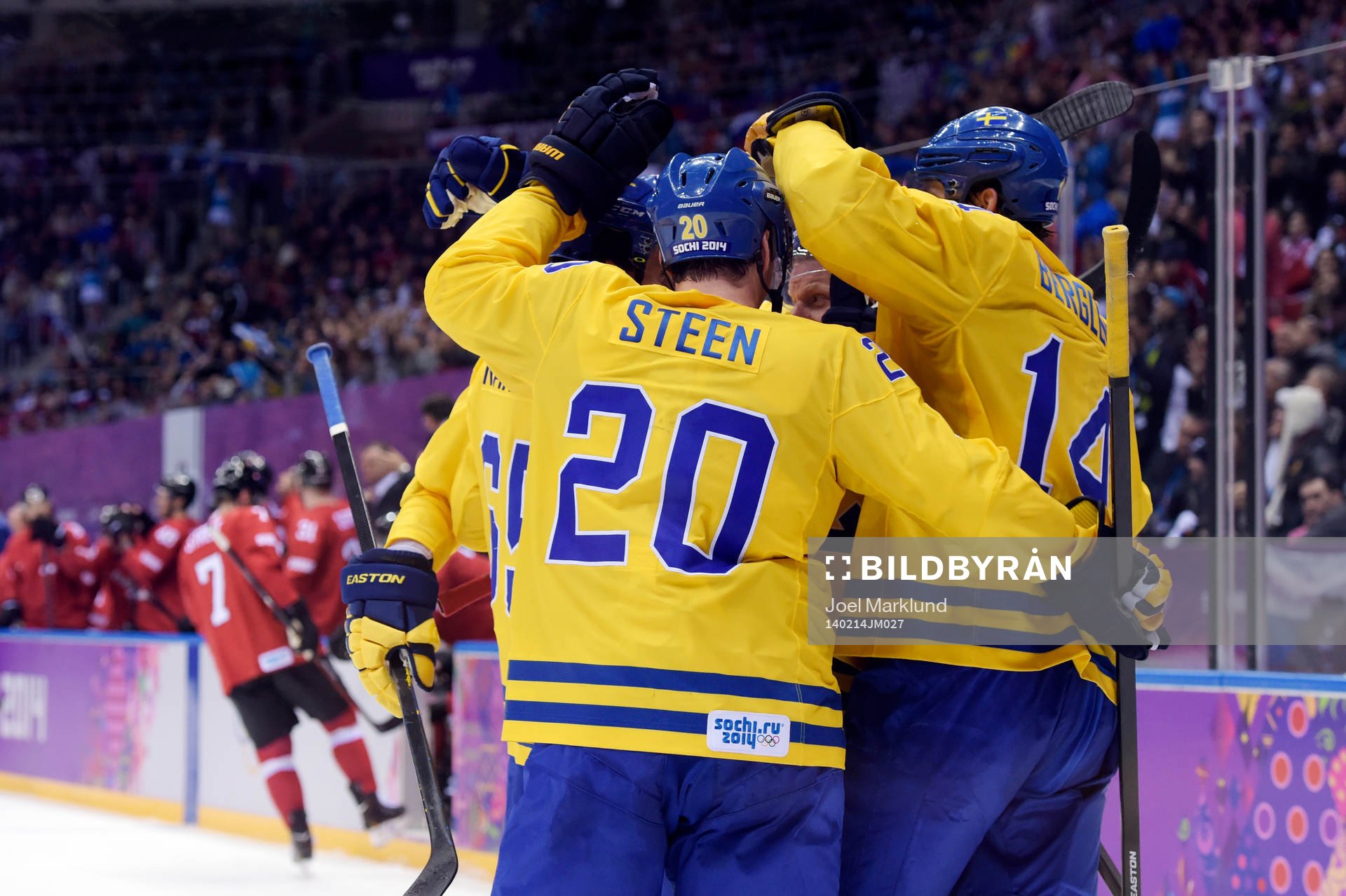 Sveriges Daniel Alfredsson jublar