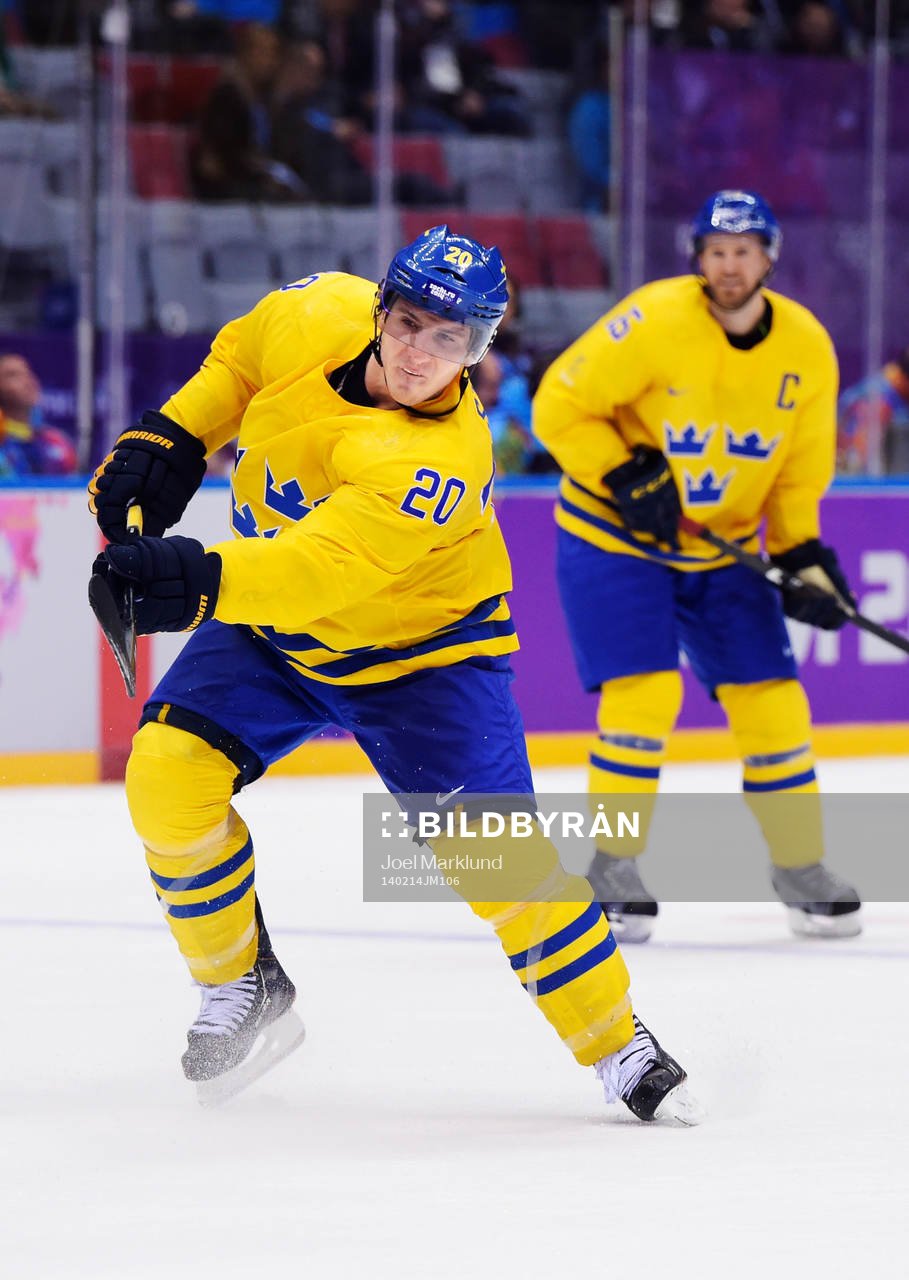 Sveriges Alexander Steen i ishockeymatchen mellan Sverige