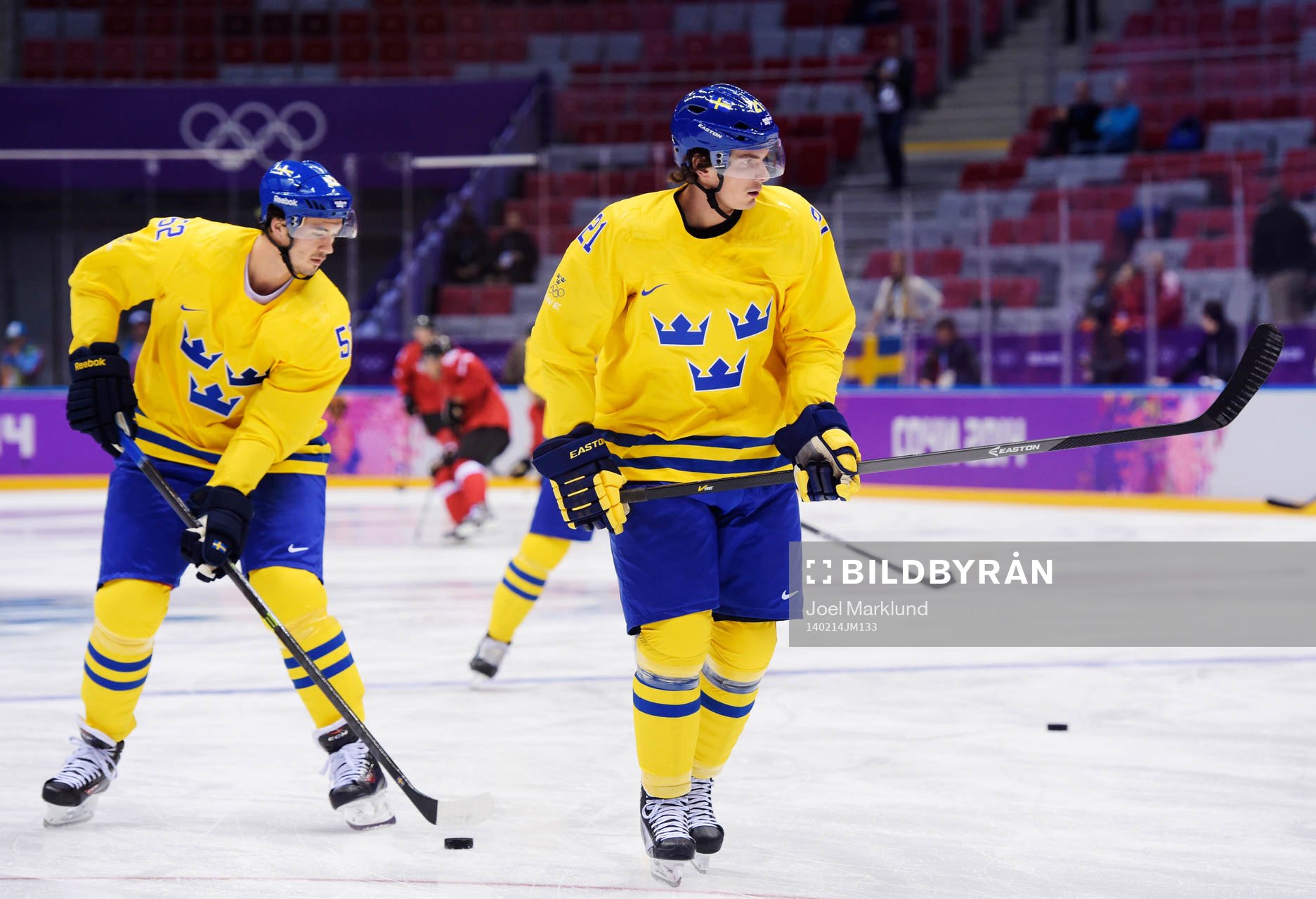 Sveriges Jonathan Ericsson och Loui Eriksson