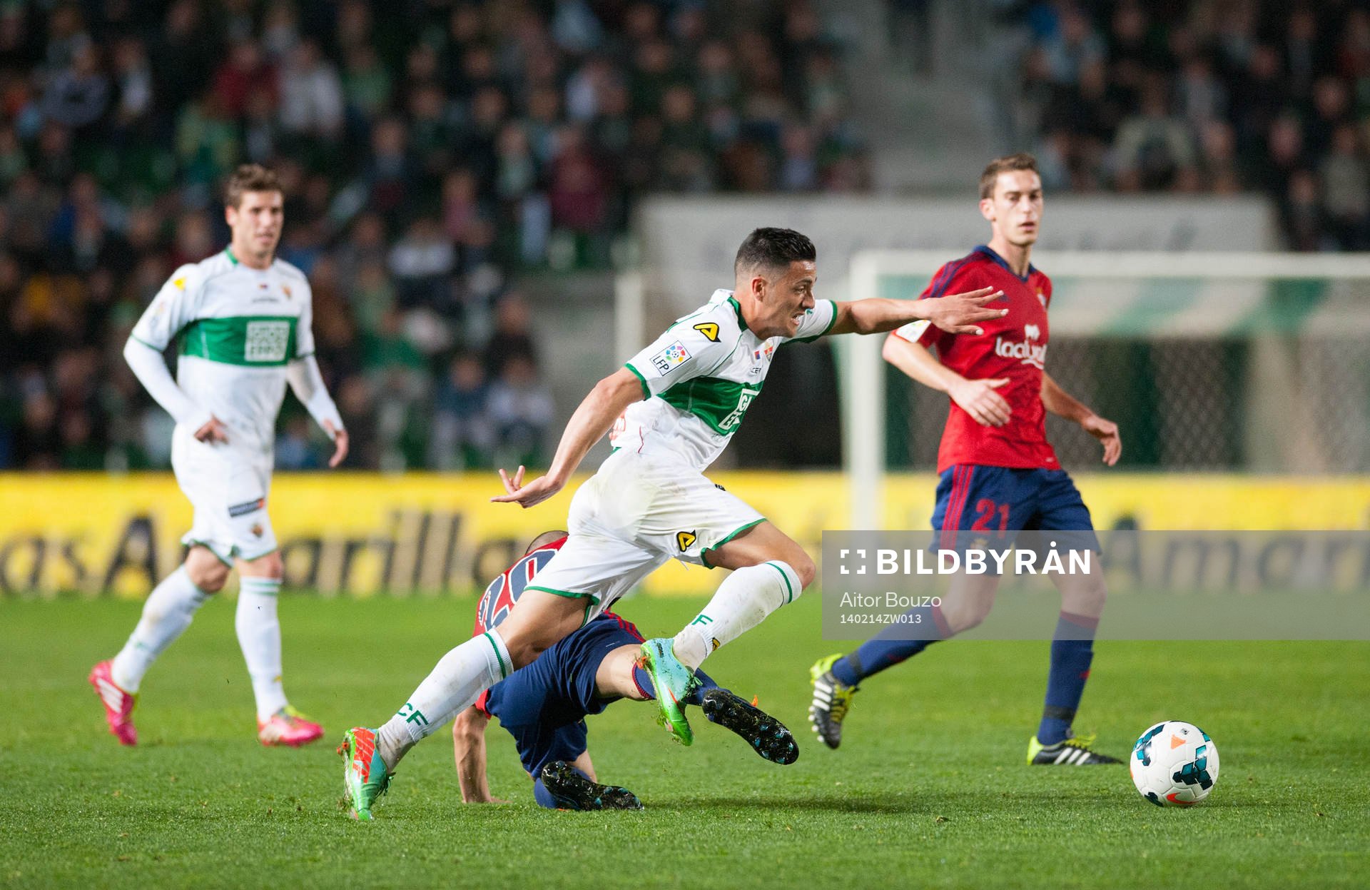 ELCHE, ESPANA - 14 DE FEBRERO: Cristian Herrera durante el