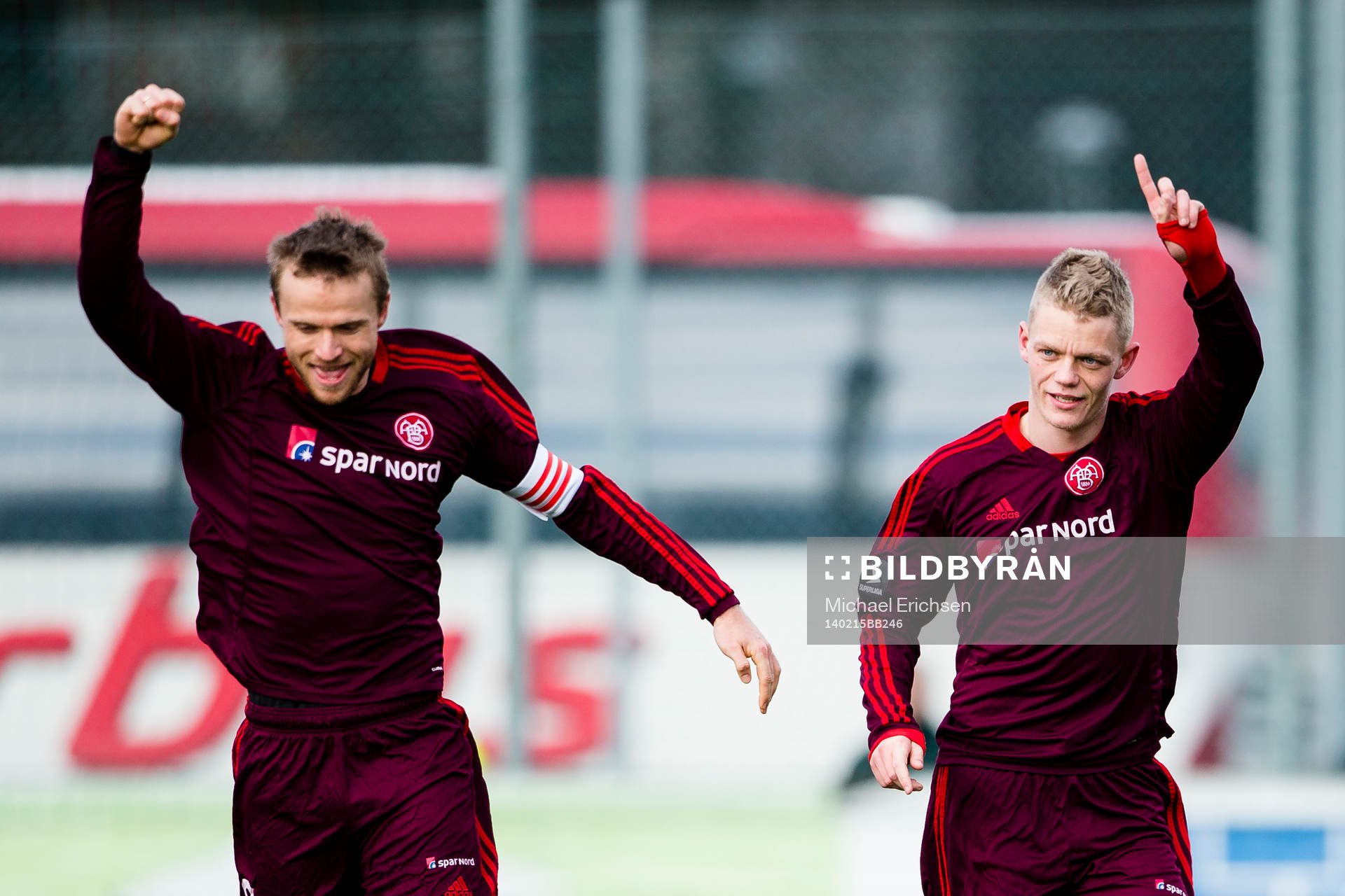 Ålborgs Rasmus Würtz jublar ihop med Kasper Kusk