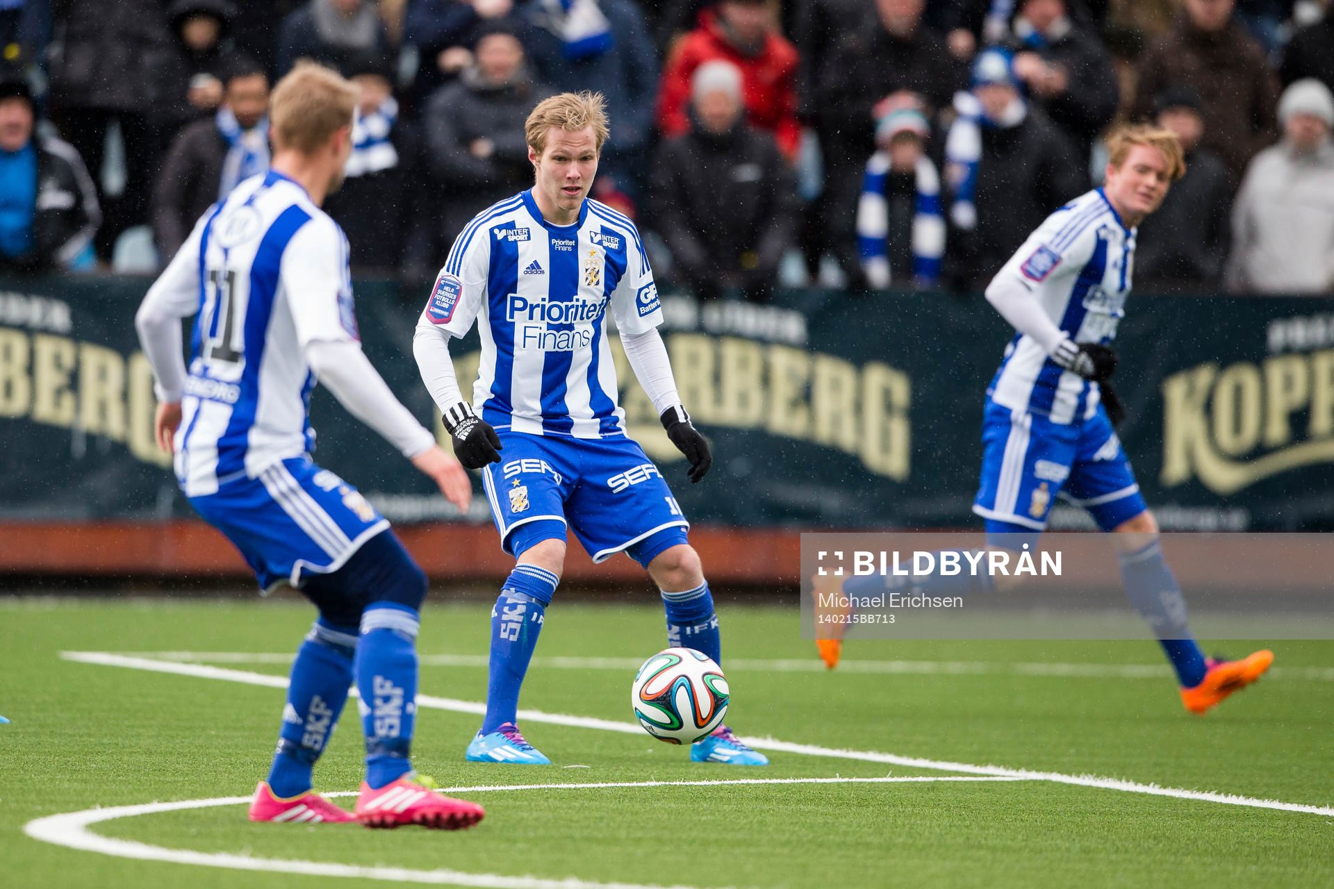 IFK Göteborgs Gustav Engvall i samspel med Robin Söder