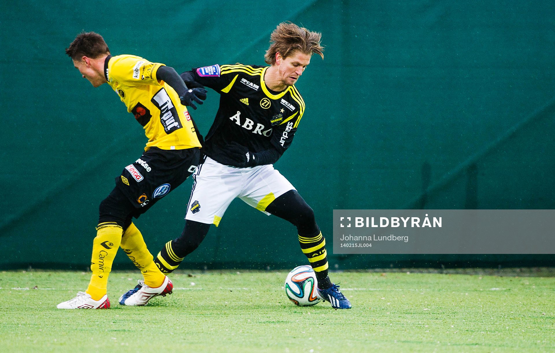Elfsborgs Lasse Nilsson och AIKs Martin Lorentzon
