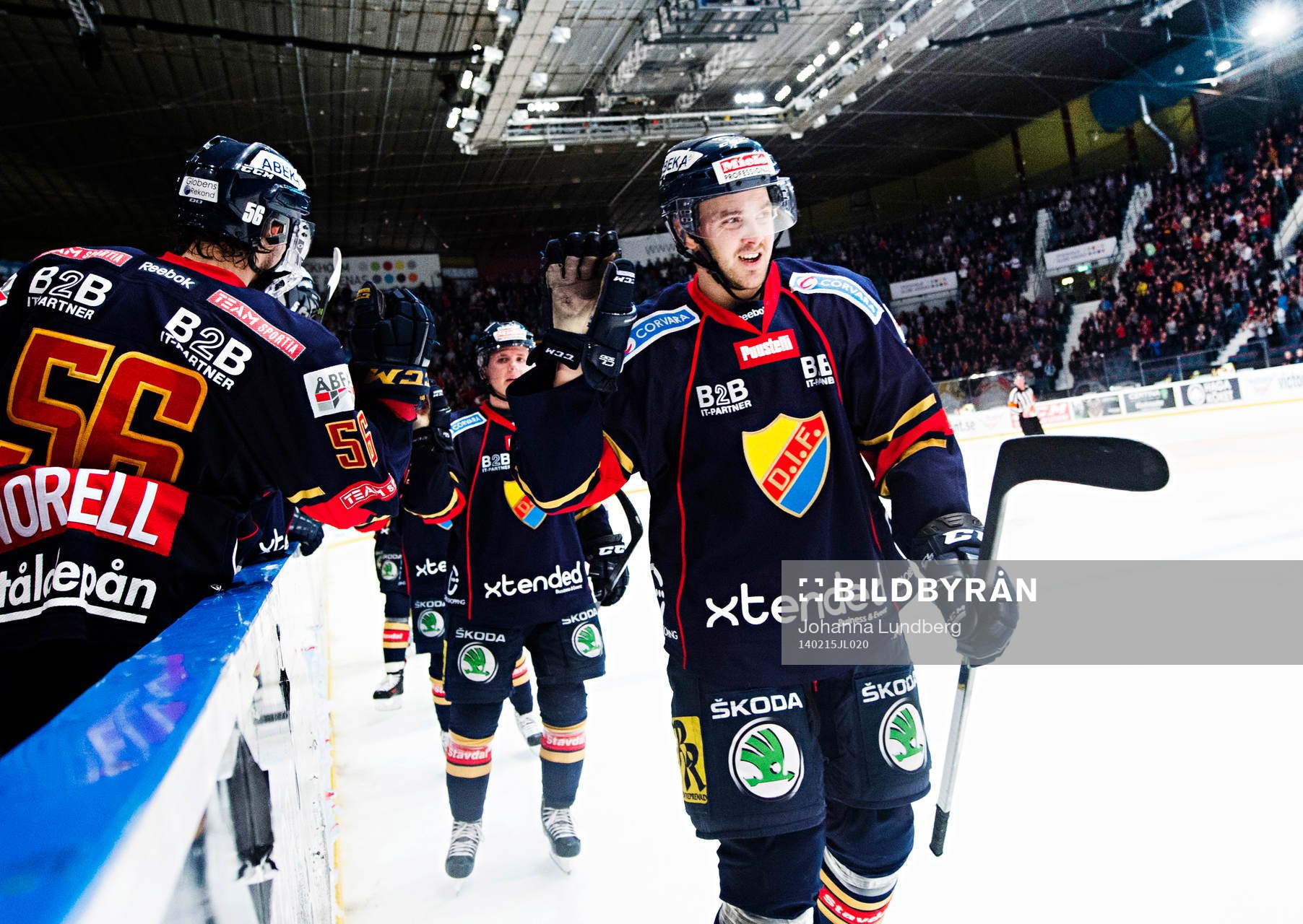 Djurgårdens Joakim Hagelin jublar