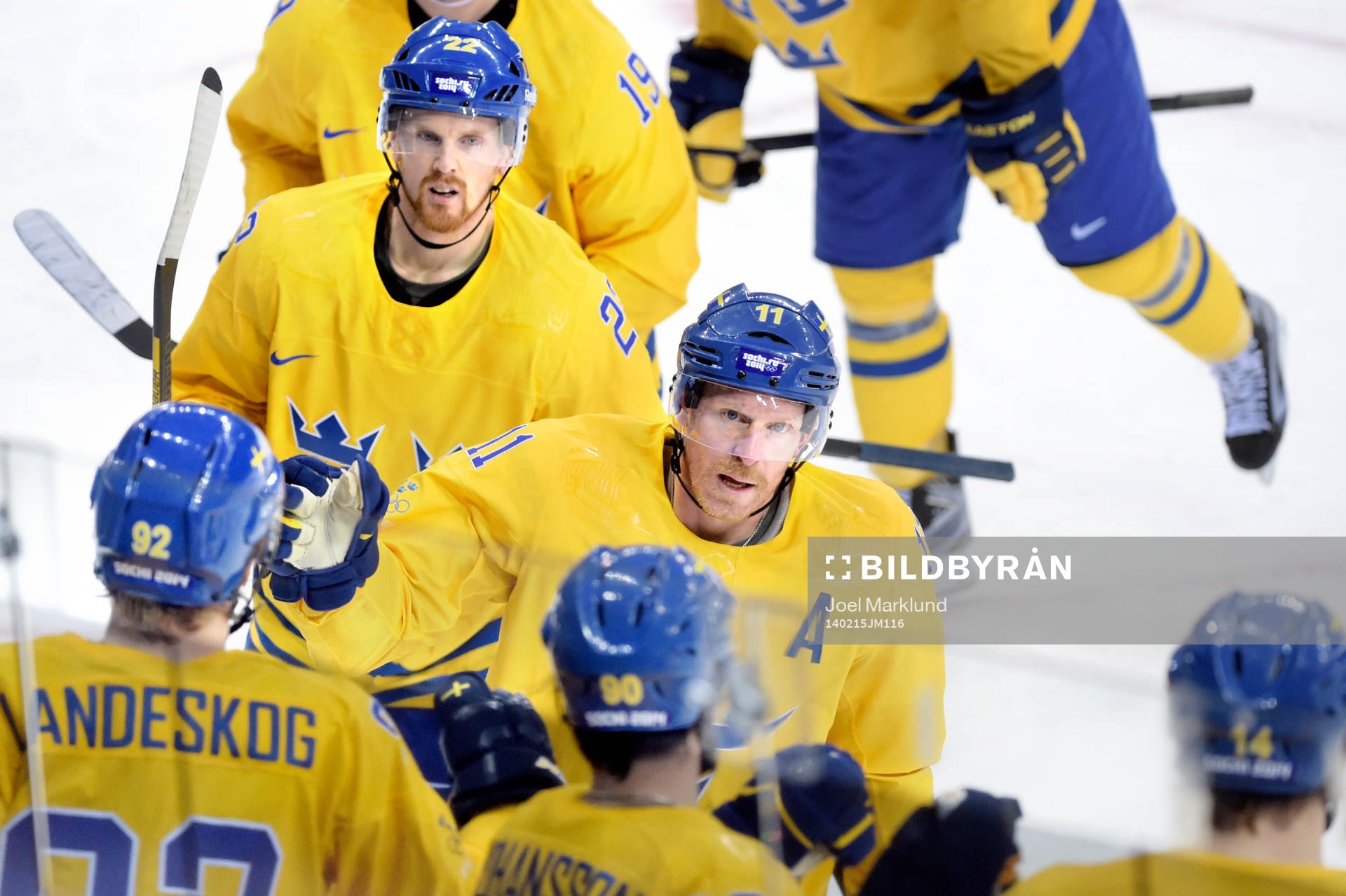 Sveriges Daniel Alfredsson jublar