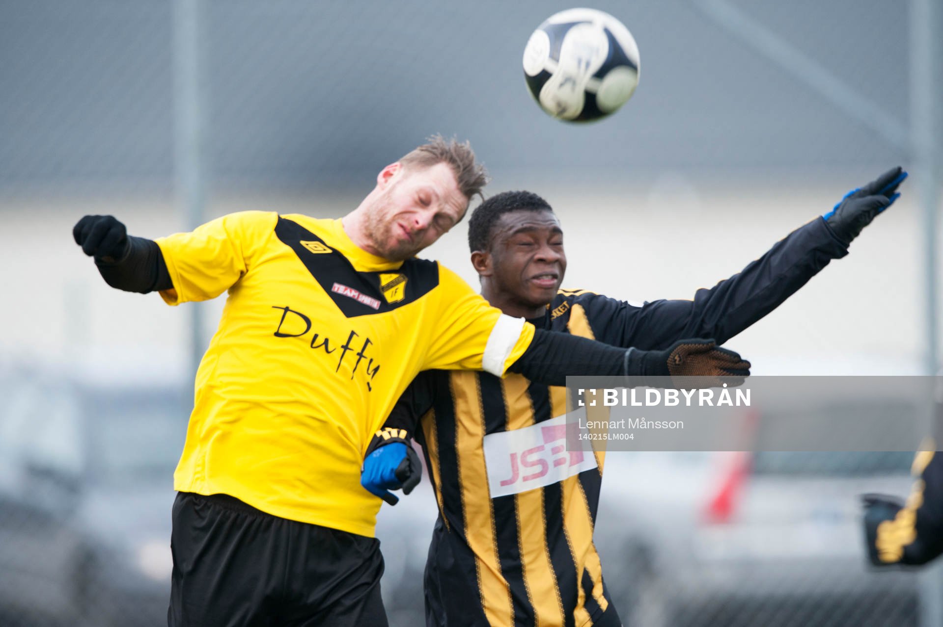 IFK Hässleholms Junior Bangura i träningsmatchen mellan