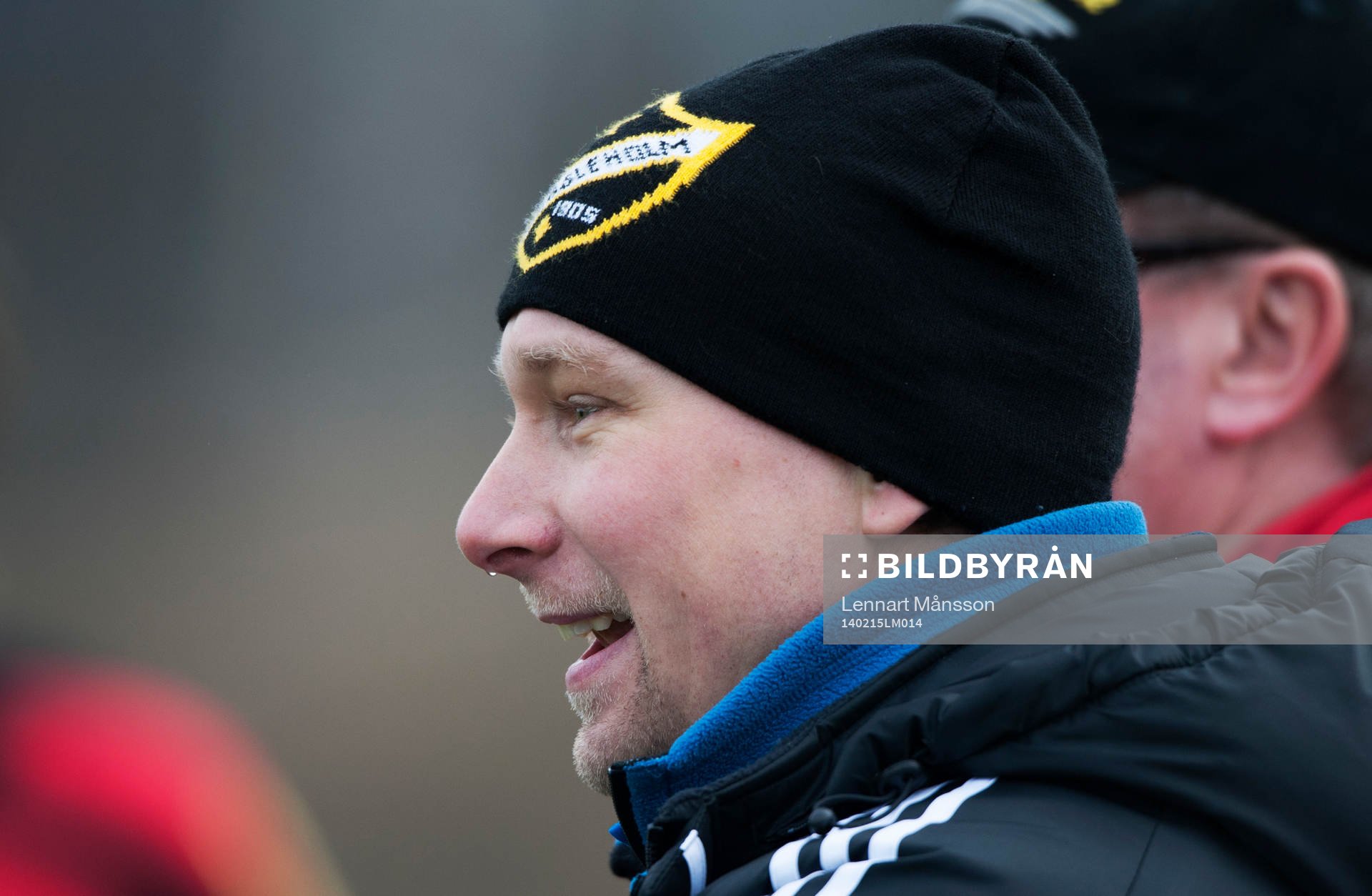 IFK Hässleholms tränare Daniel Nilsson i träningsmatchen