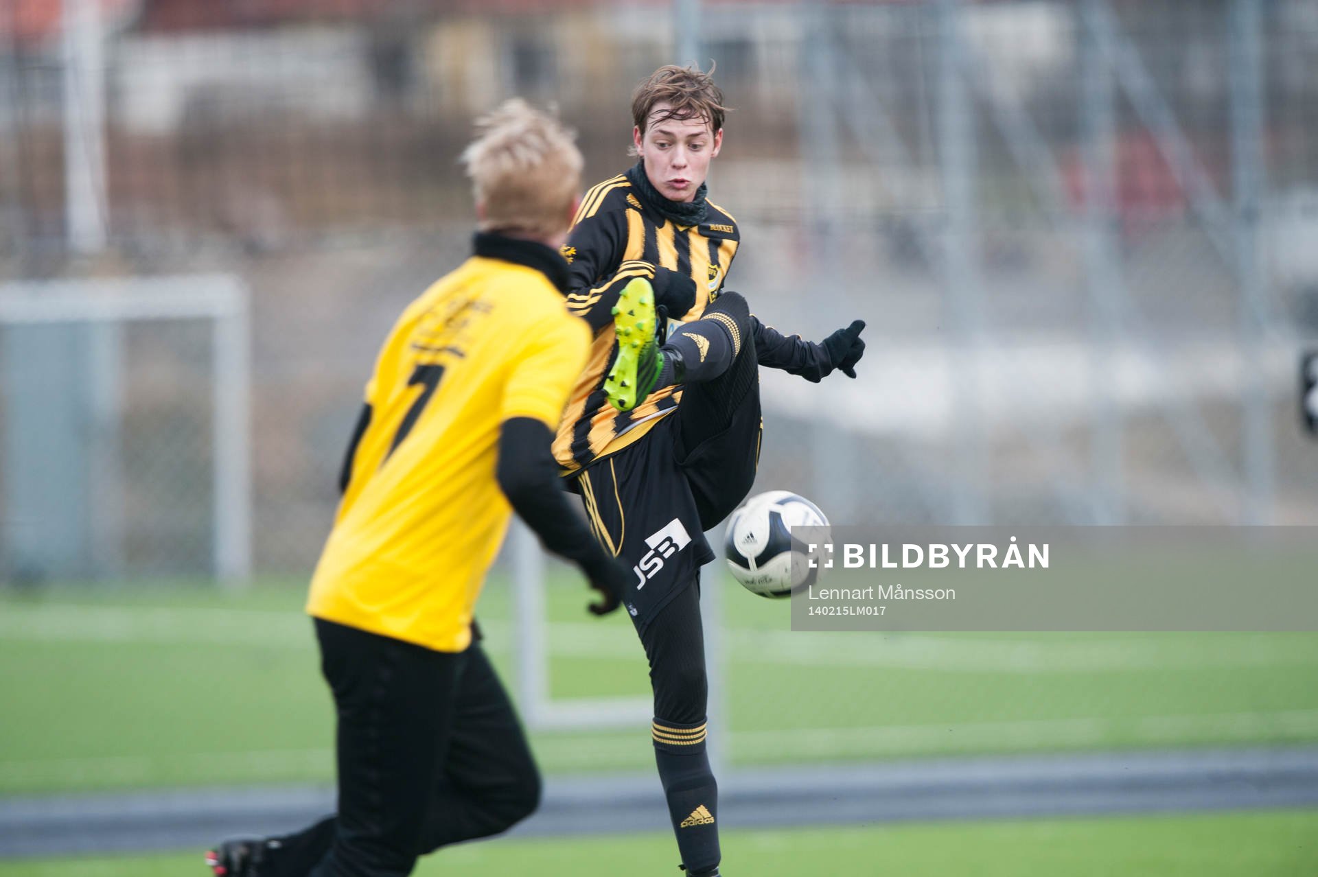 IFK Hässleholms Axel Harletun i träningsmatchen mellan