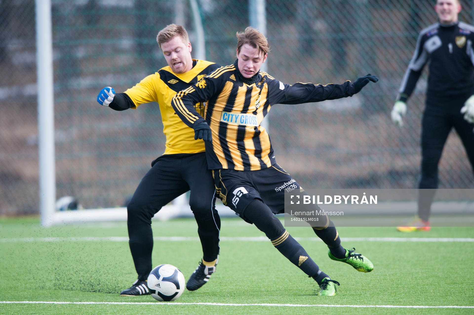 IFK Hässleholms Axel Harletun i träningsmatchen mellan