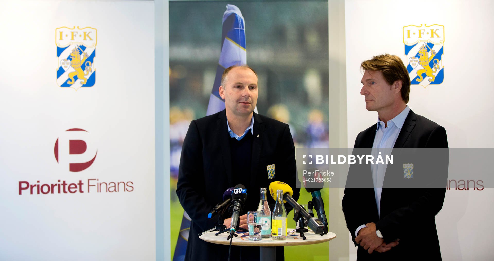 Håkan Mild och Martin Kurzwelly, klubbdirektör i IFK