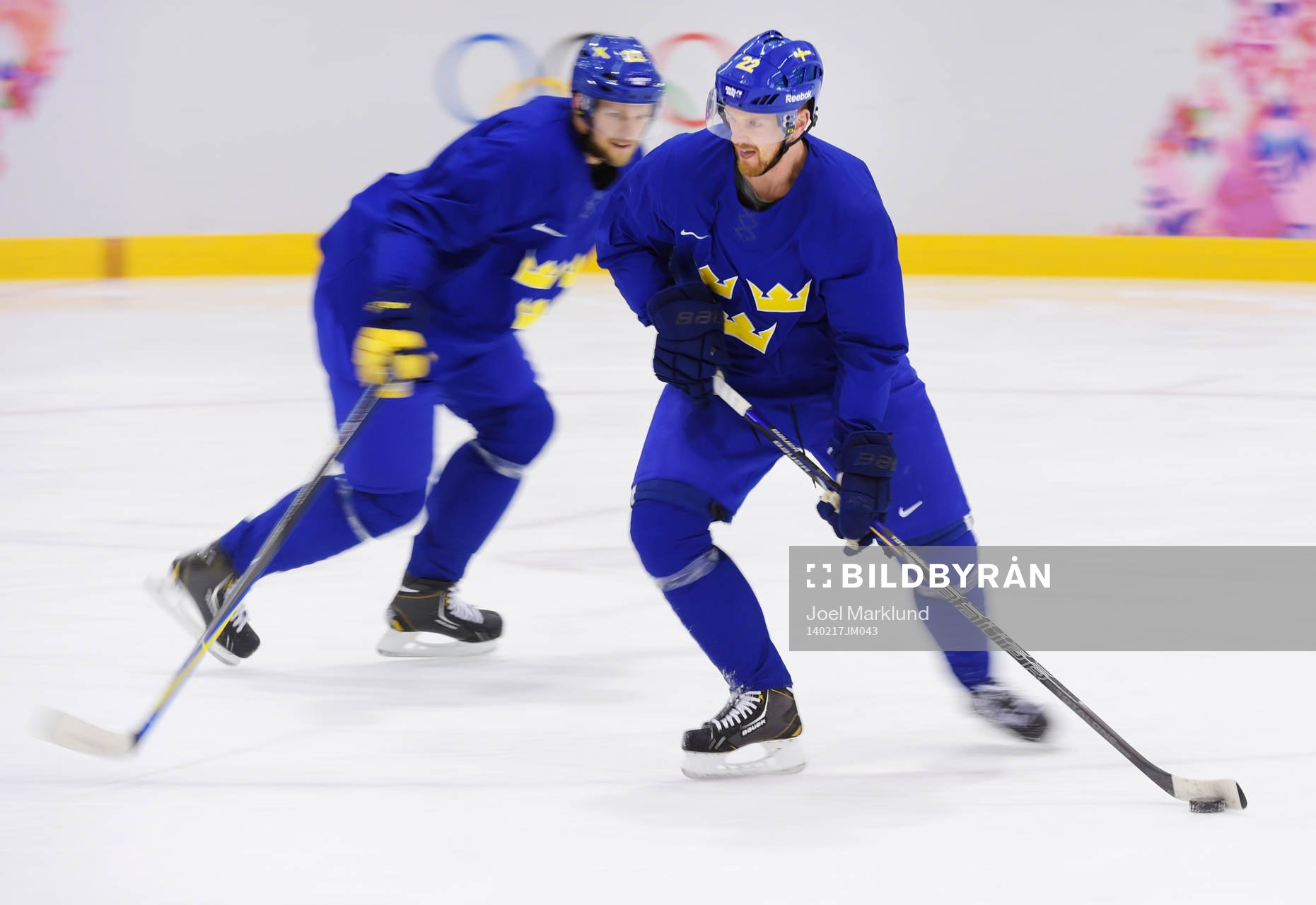 Alexander Edler och Daniel Sedin på Sveriges