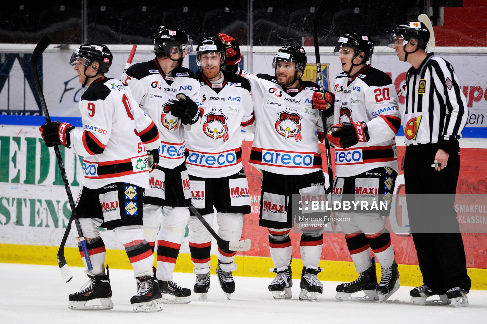 Malmö Redhawks Fredrik Storm jublar