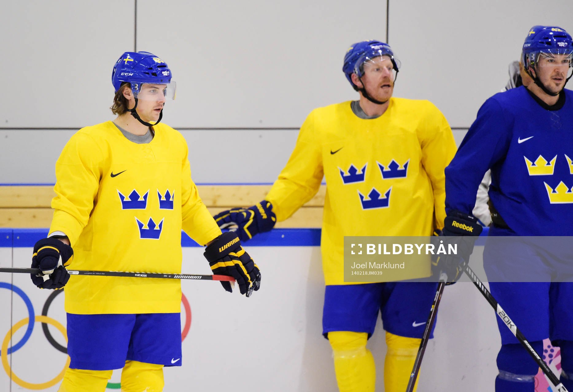 Erik Karlsson, Daniel Alfredsson och Jimmie Ericsson på