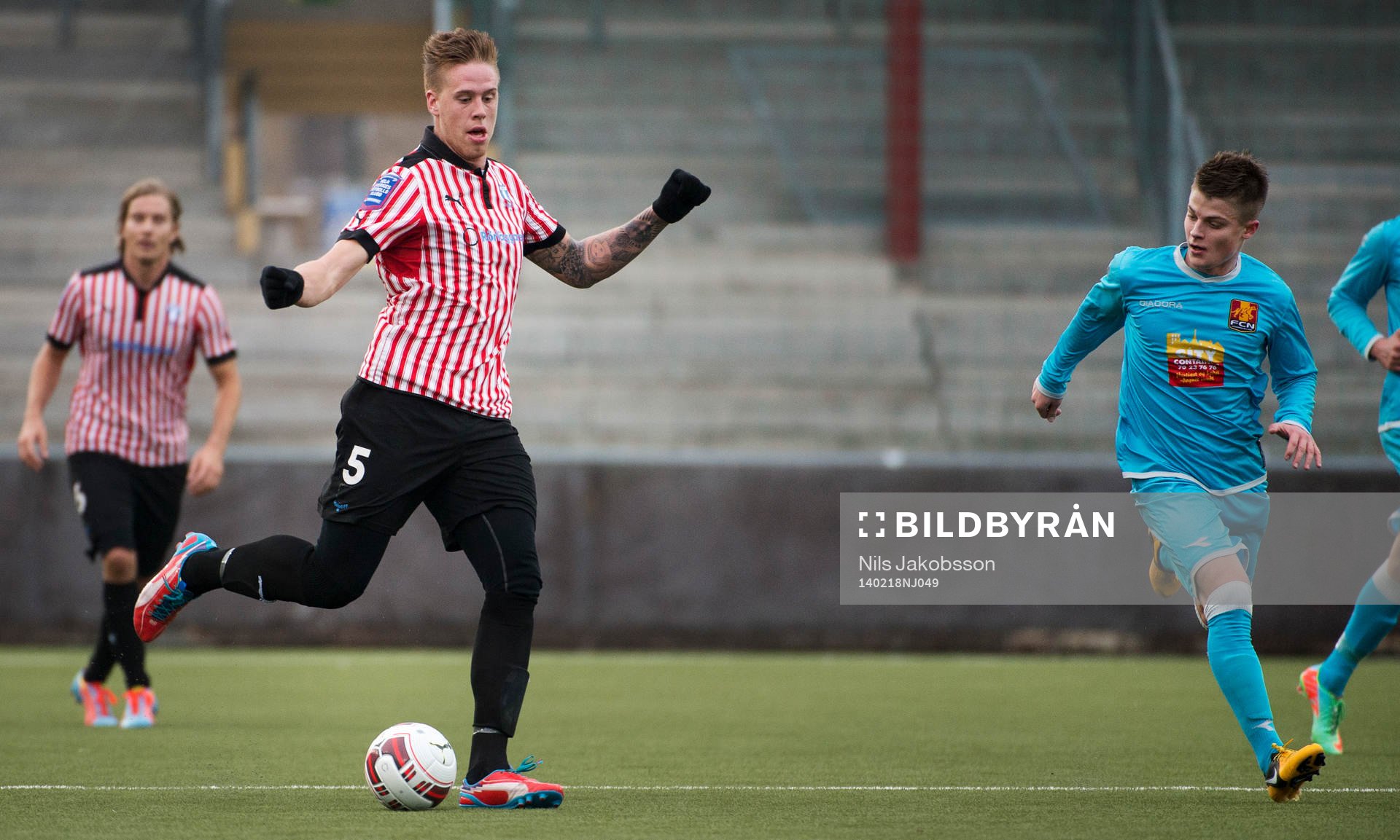 Malmös Pontus Jansson under träningsmatchen mellan Malmö FF och Nordsjälland den 18 februari 2014 i Malmö.