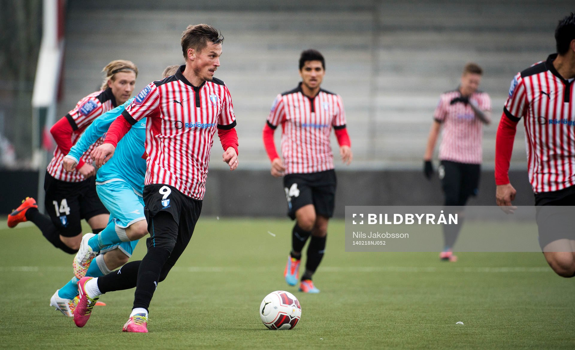 Malmös Markus Rosenberg under träningsmatchen mellan Malmö FF och Nordsjälland den 18 februari 2014 i Malmö.