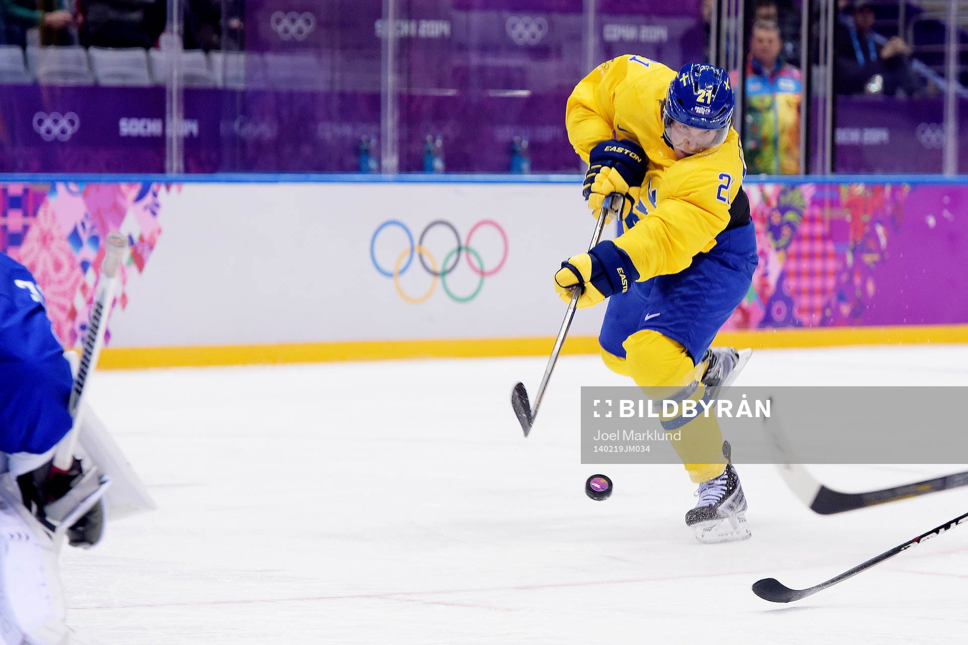 Sveriges Loui Eriksson skjuter in 3-0