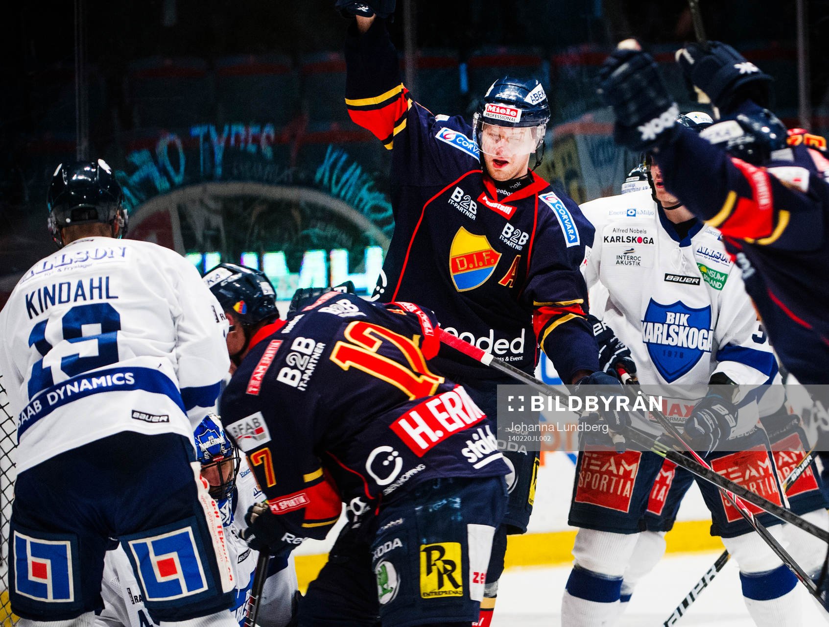 Djurgårdens Michael Holmqvist  jublar