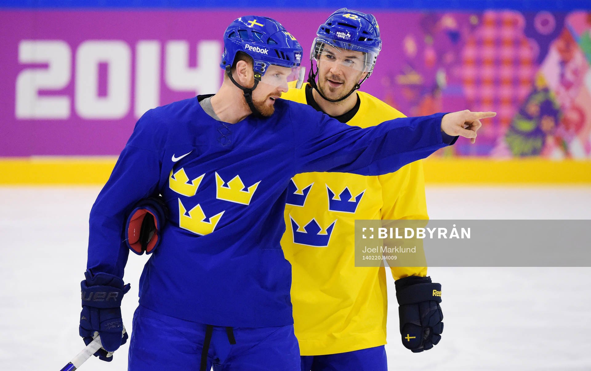 Daniel Sedin och Jimmie Ericsson på Sveriges