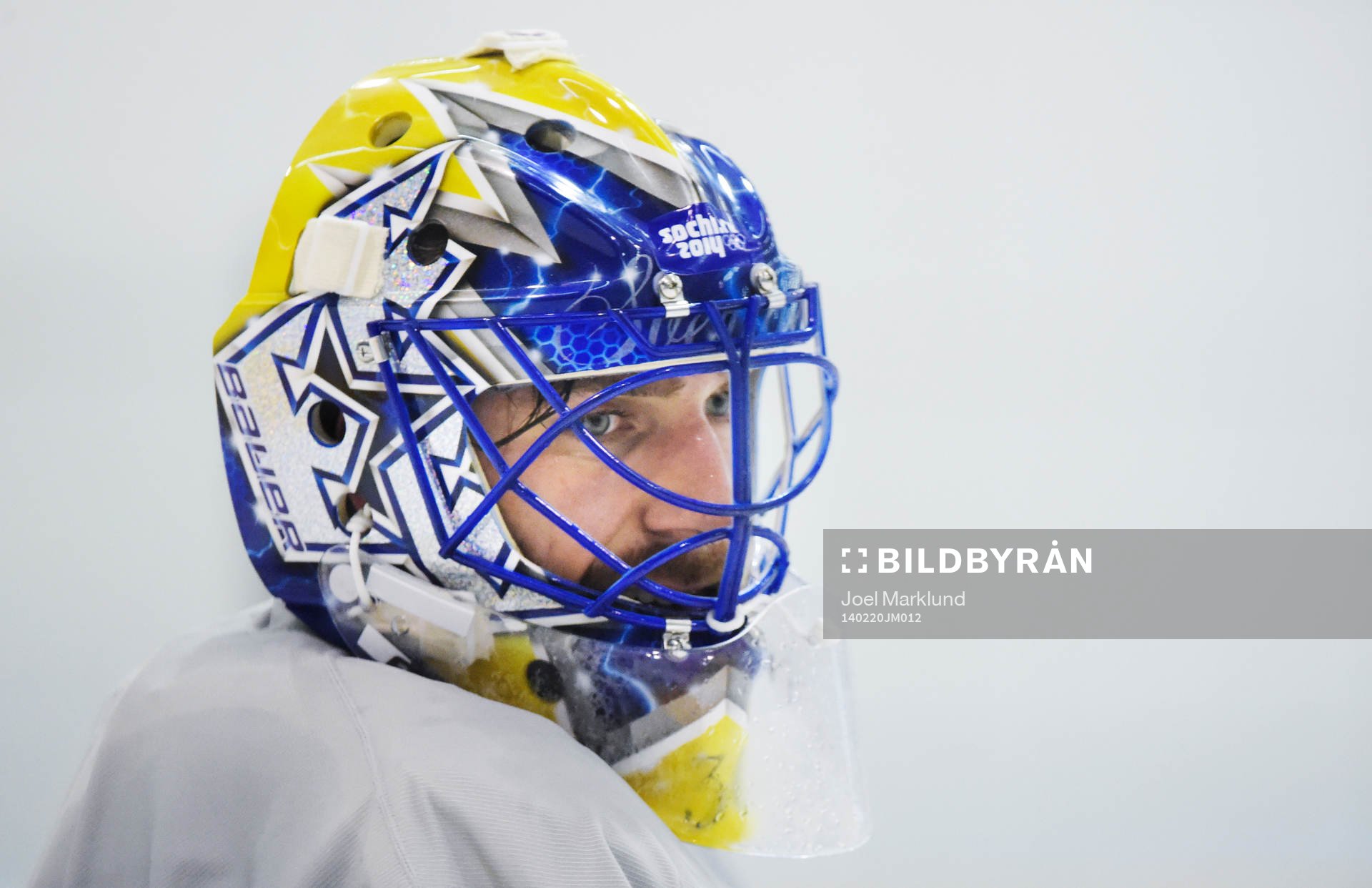 Målvakten Henrik Lundqvist på Sveriges ishockeylandslags