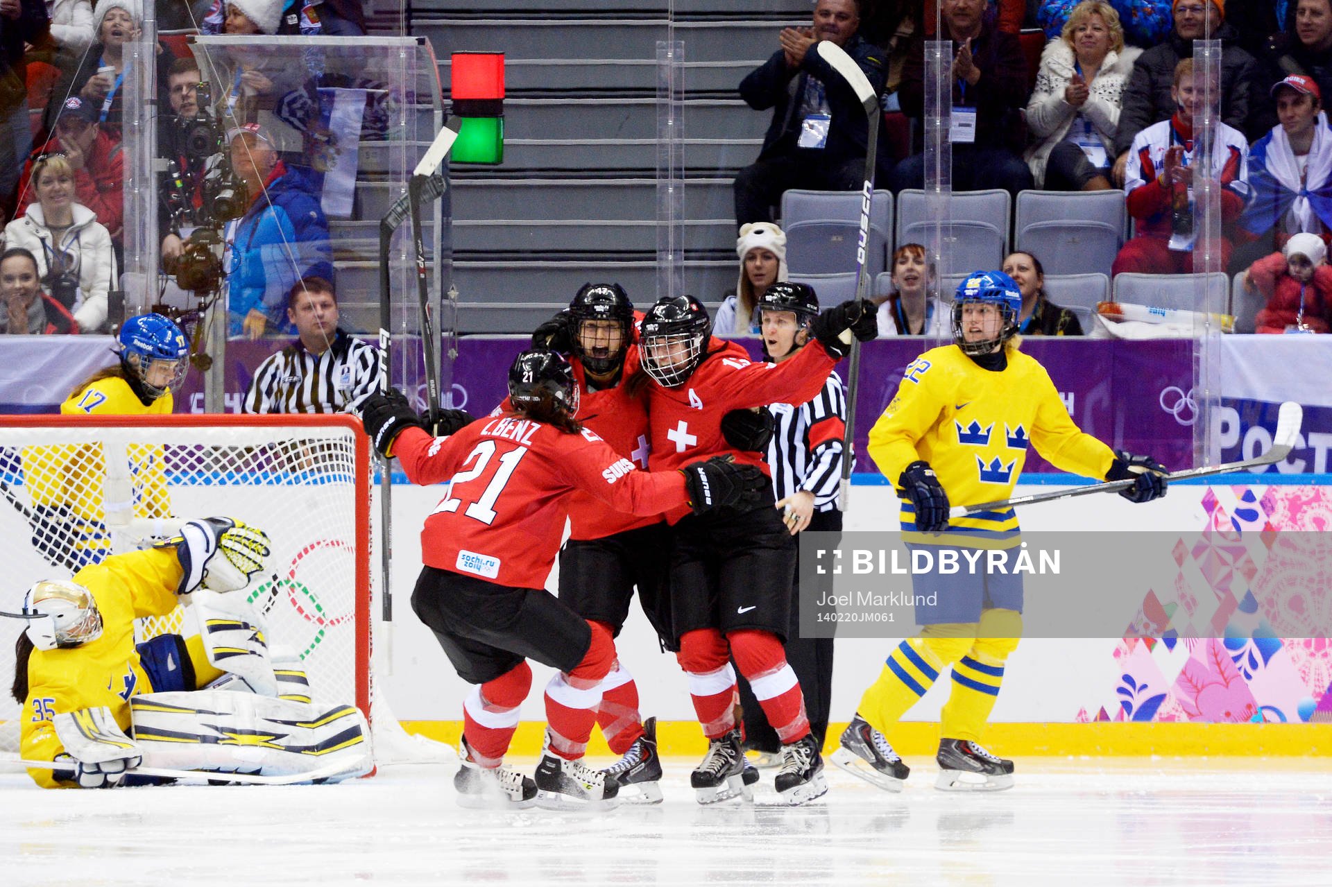 Schweiz spelare jublar