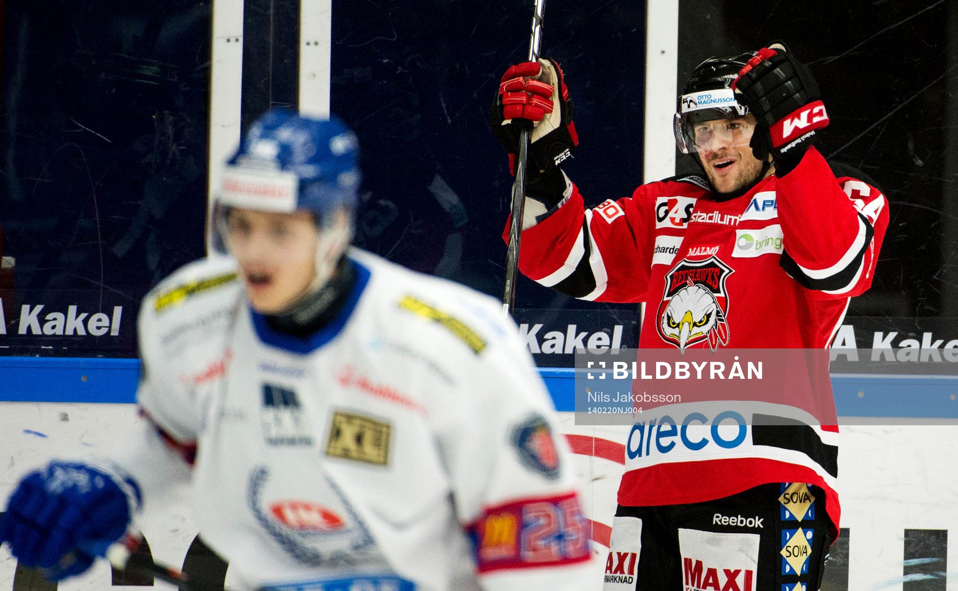 Malmö Redhawks Brian Ihnacak jublar