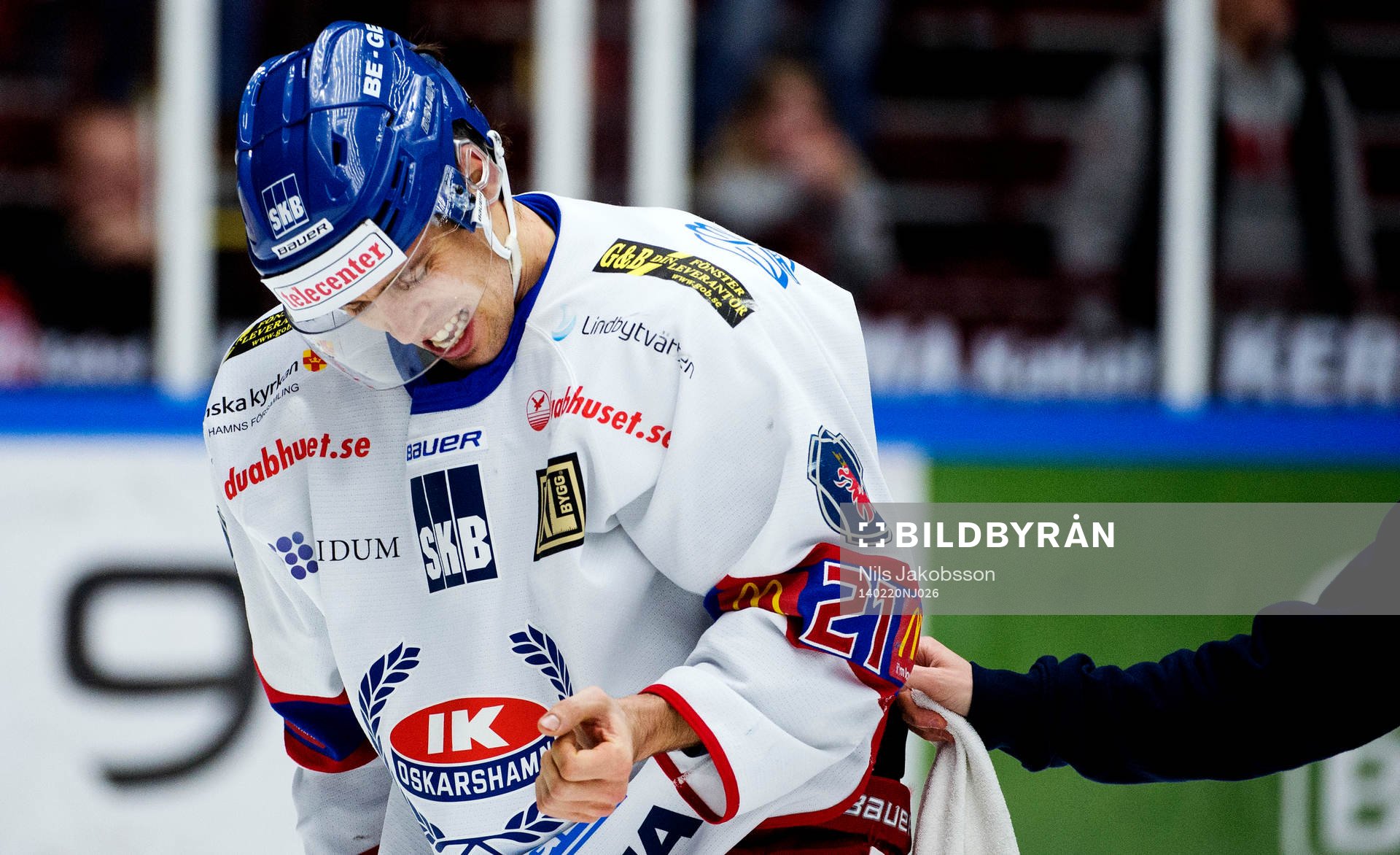 Oskarshamns David Rodman skadade handleden