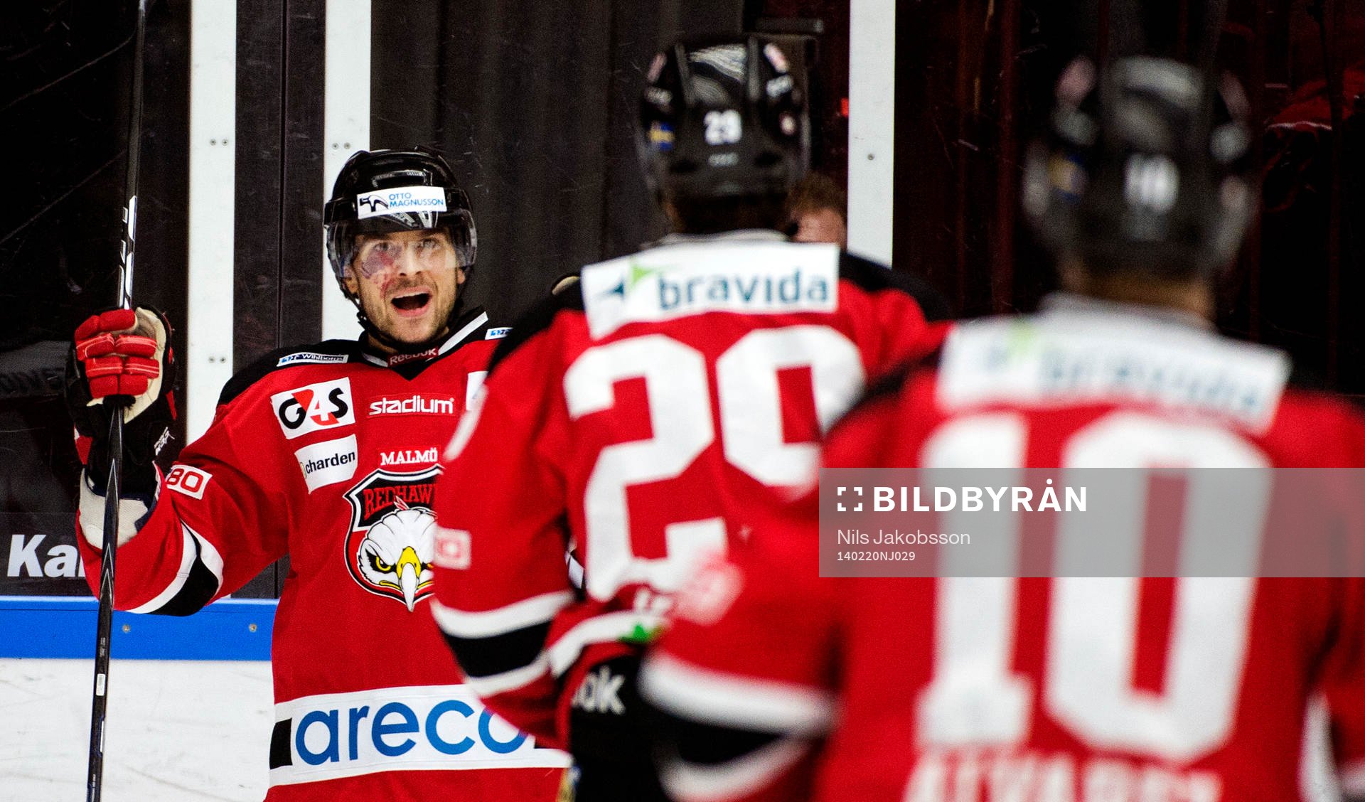 Malmö Redhawks Brian Ihnacak jublar