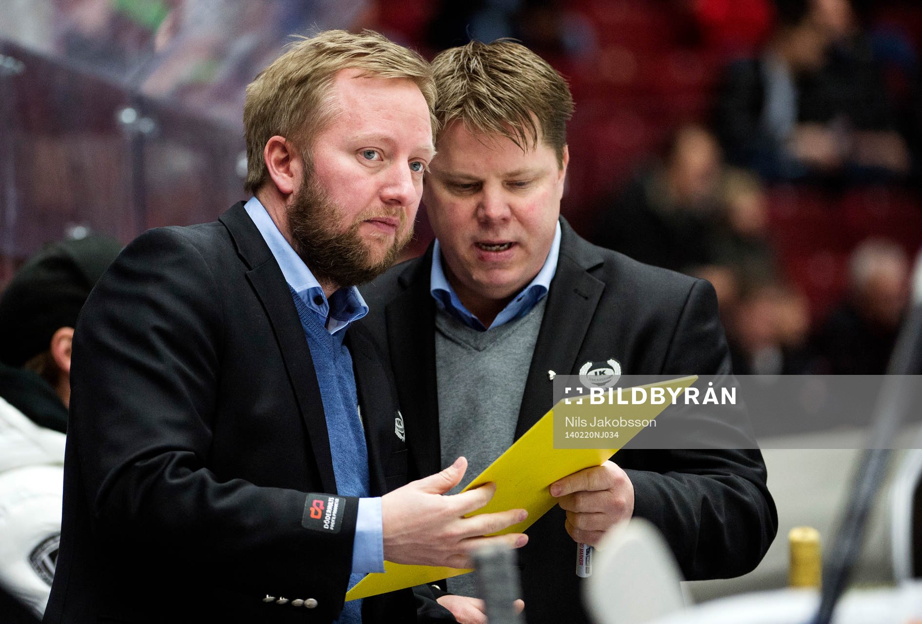 Oskarshamns tränare Fredrik Söderström och assisterande
