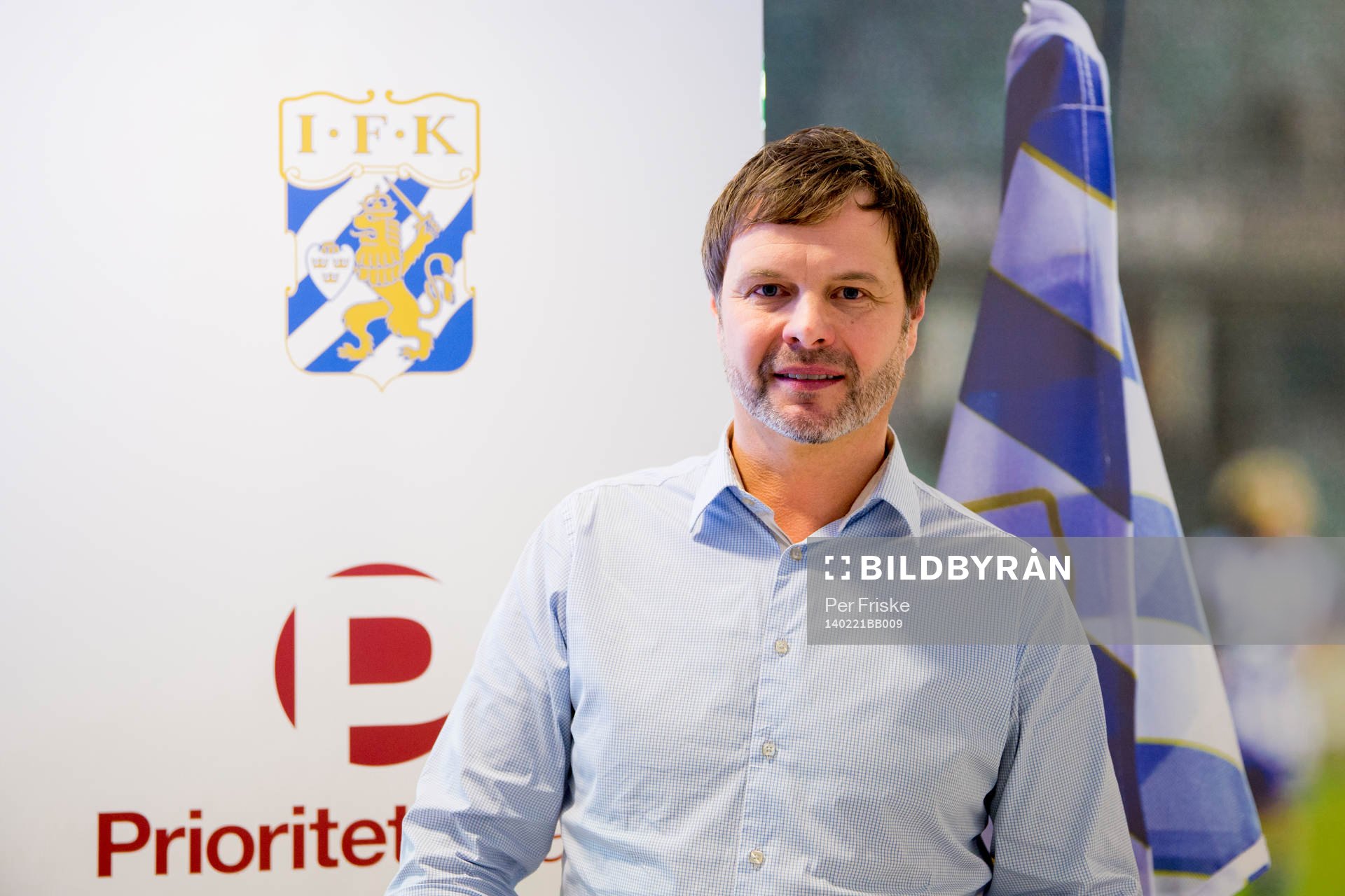 Karl Jartun presenteras som kandidat till ny ordförande i IFK Göteborg under en presskonferens den 21 februari 2014 i Göteborg .