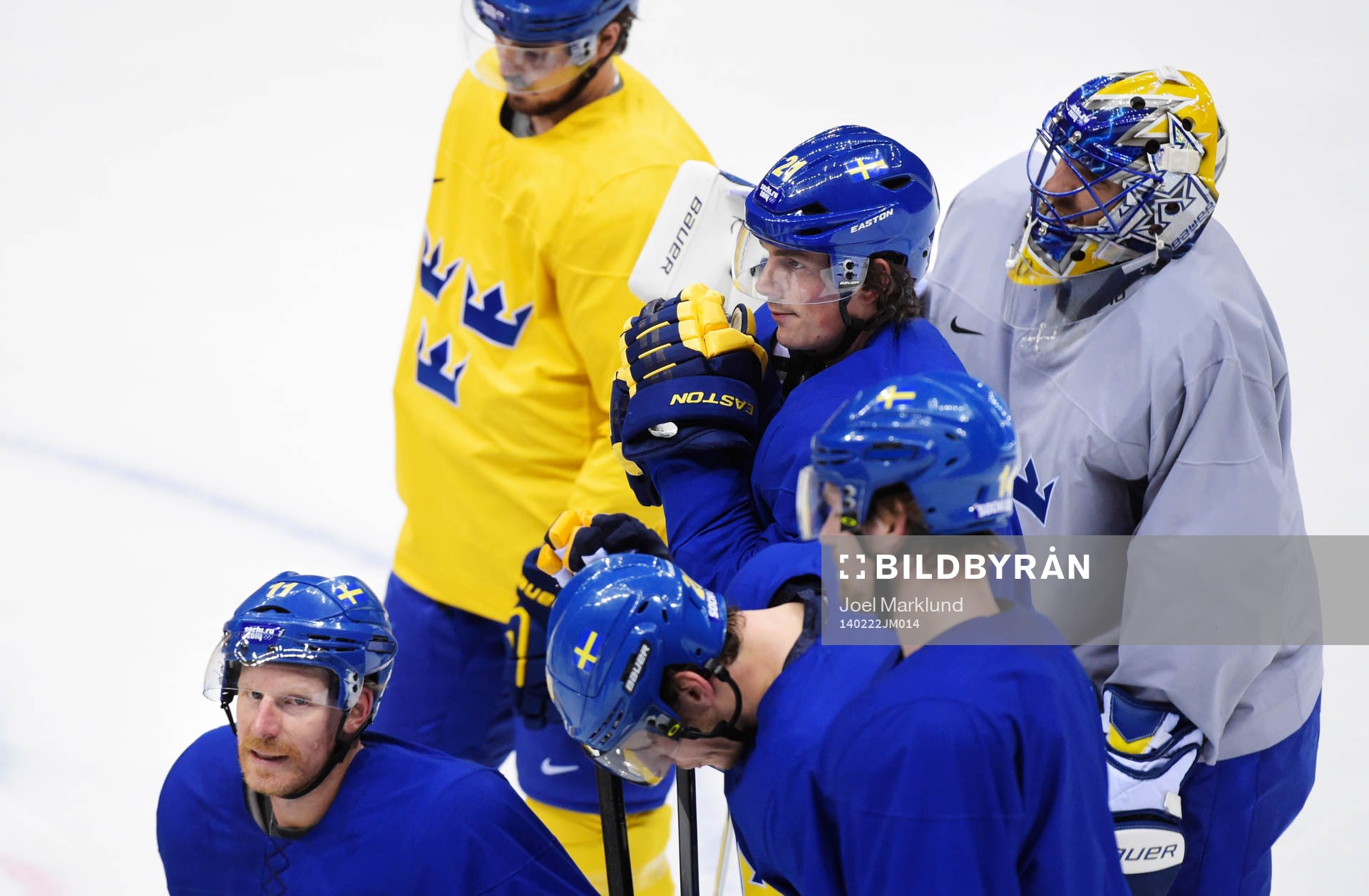 Daniel Alfredsson, Loui Eriksson och målvakten Henrik
