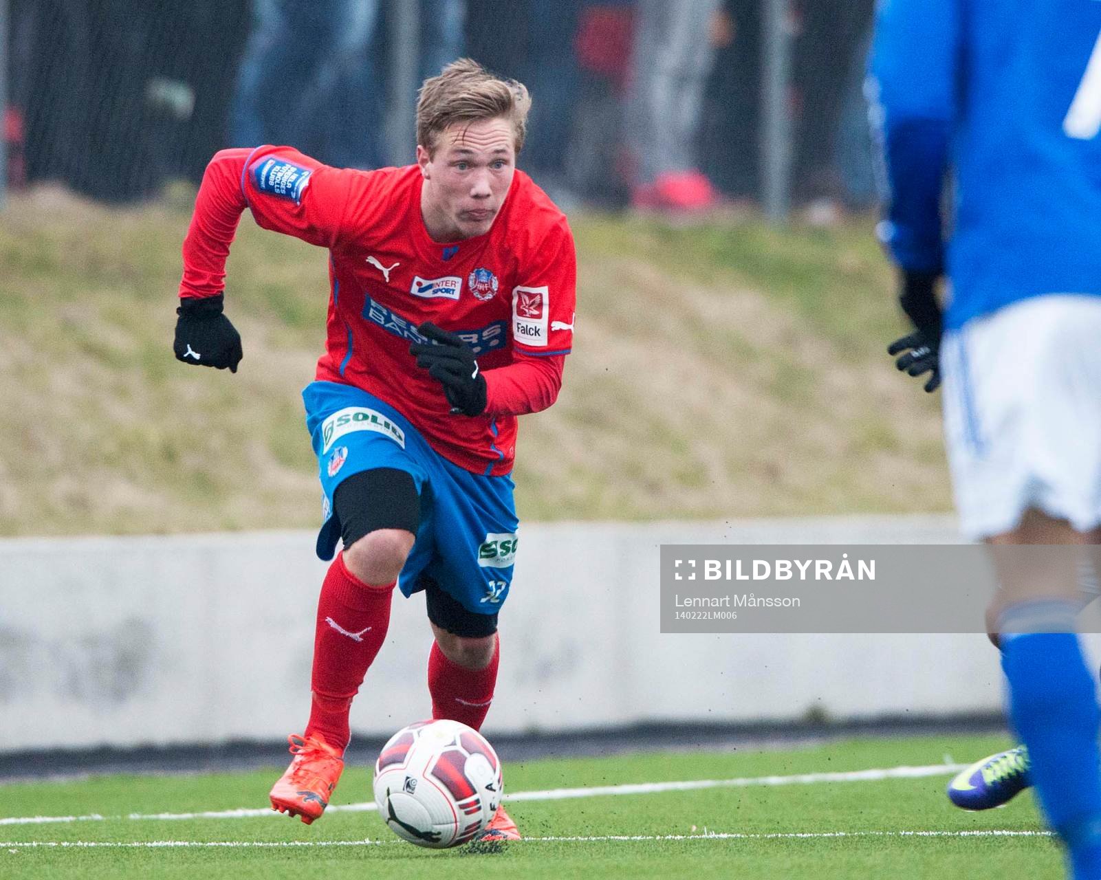 Helsingborg Gustav Jarl i träningsmatchen mellan