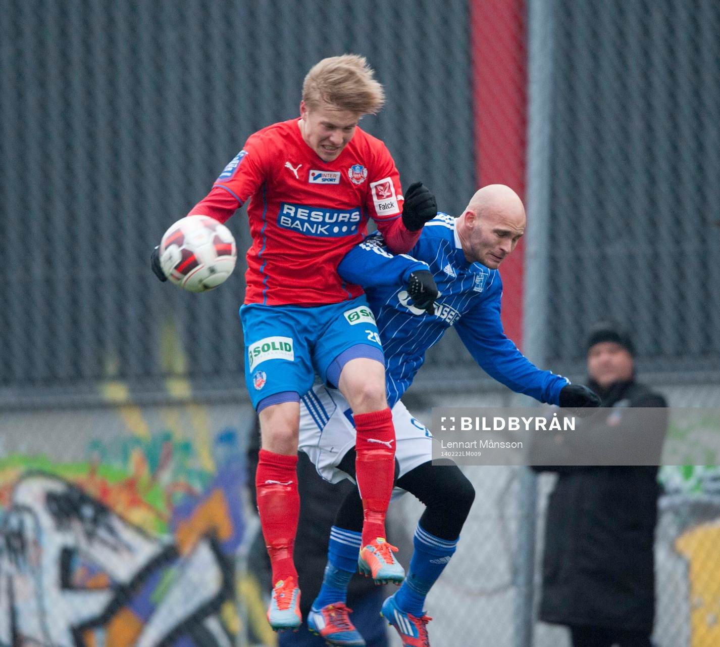 Helsingborg Jere Uronen i träningsmatchen mellan