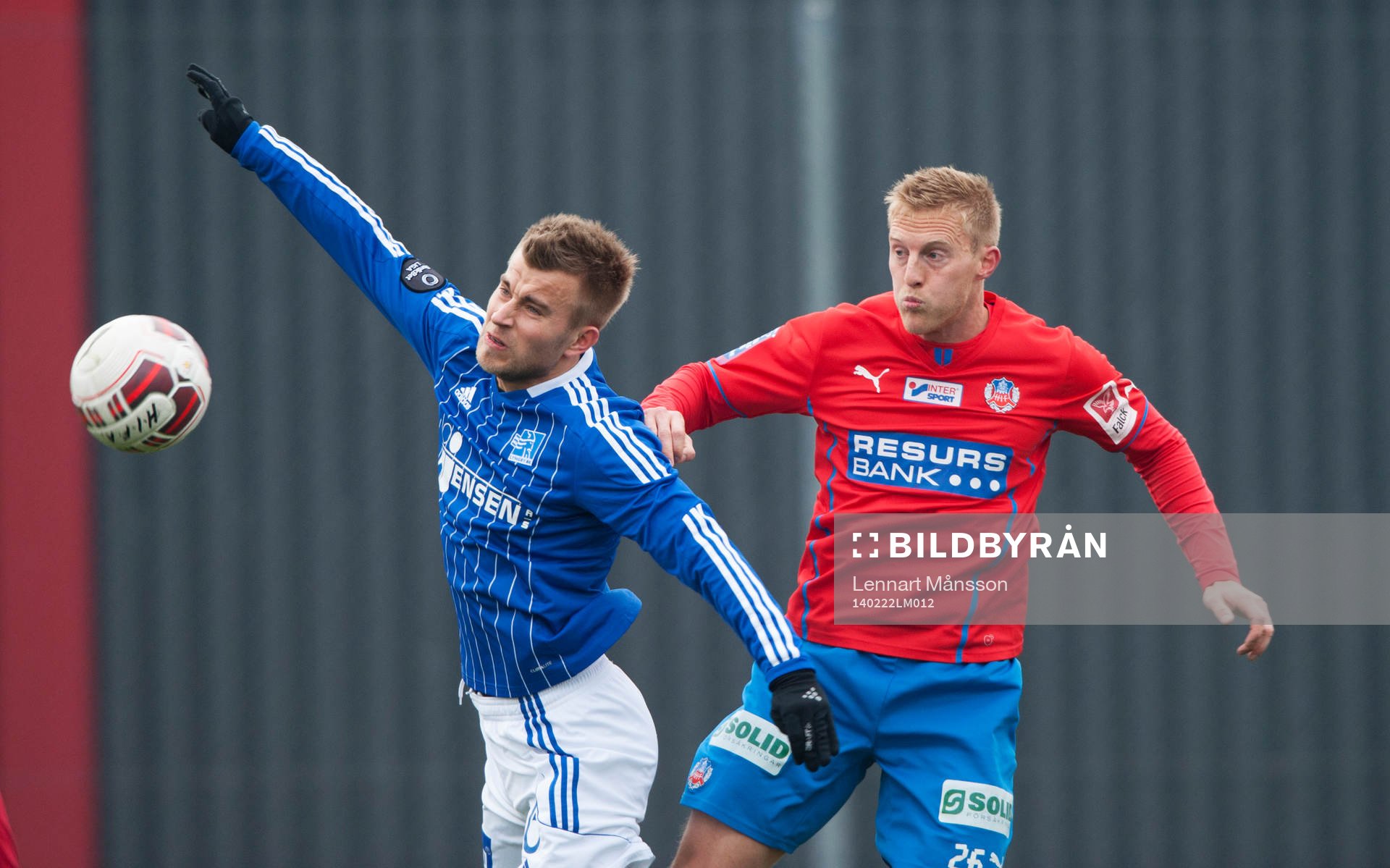 Helsingborgs Peter Larsson i träningsmatchen mellan
