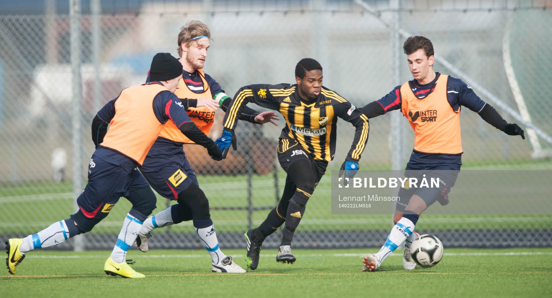 IFK Hässleholms Edem Hetcheli i träningsmatchen mellan