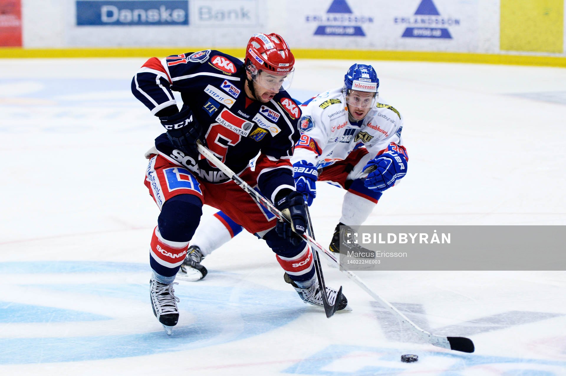 Södertäljes Phil DeSimone och Oskarshamn Victor Svensson