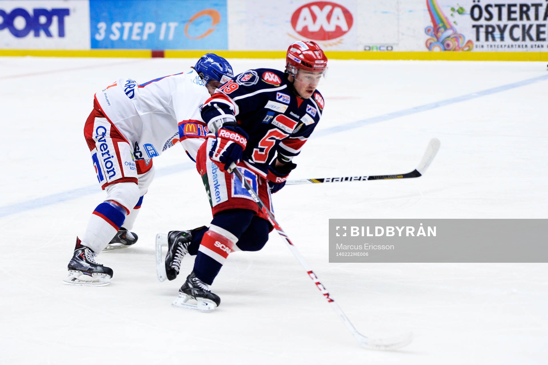 Södertäljes Jason Gregoire och Oskarshamn Francois