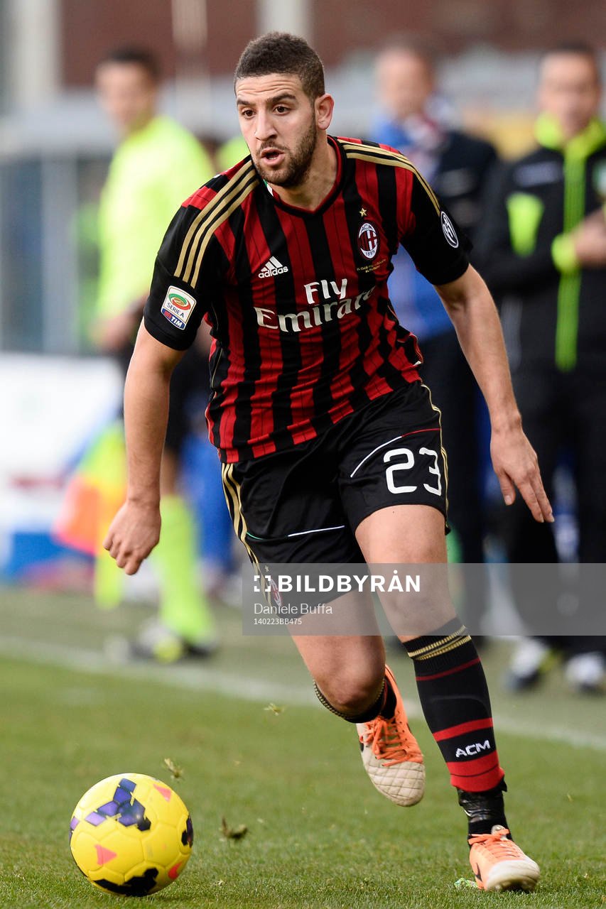  Fotboll, Serie A, Sampdoria - Milan: Adel Taarabt Milan 