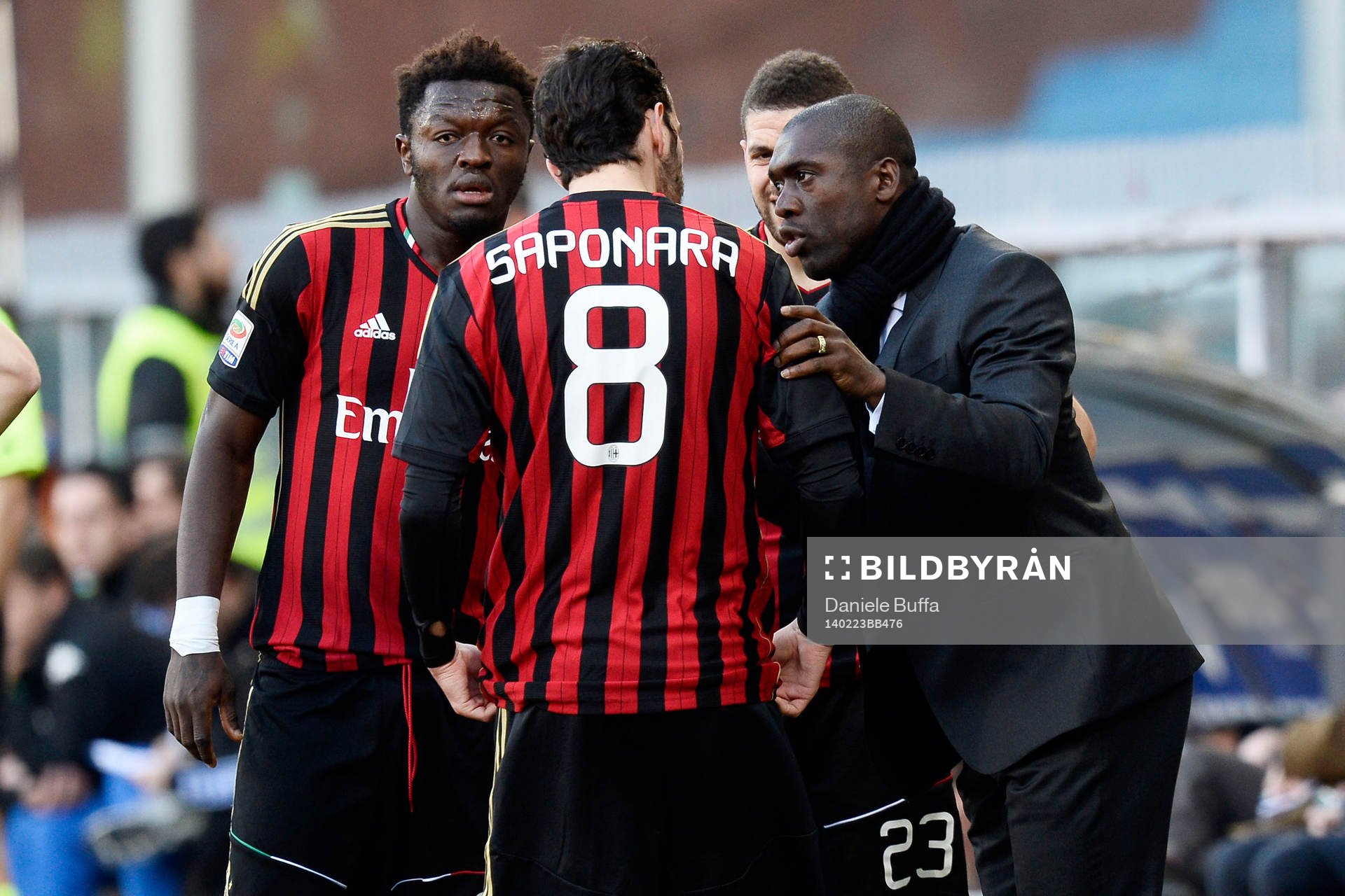 Sulley Muntari, Riccardo Saponara, Clarence Seedorf Milan