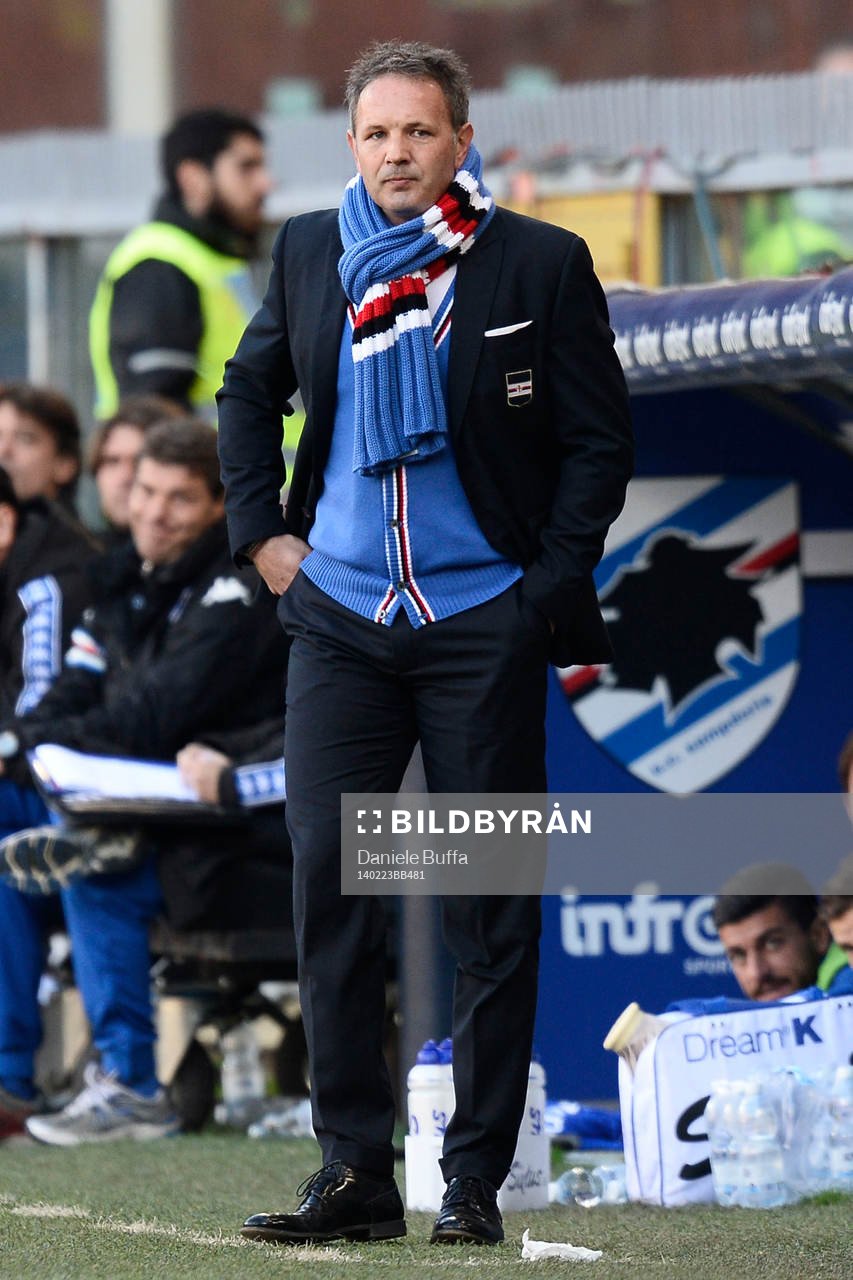  Fotboll, Serie A, Sampdoria - Milan: Sinisa Mihajlovic Sampdoria 