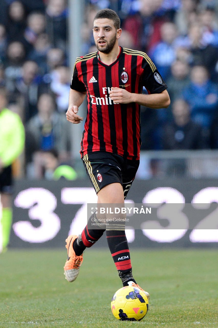  Fotboll, Serie A, Sampdoria - Milan: Adel Taarabt Milan
