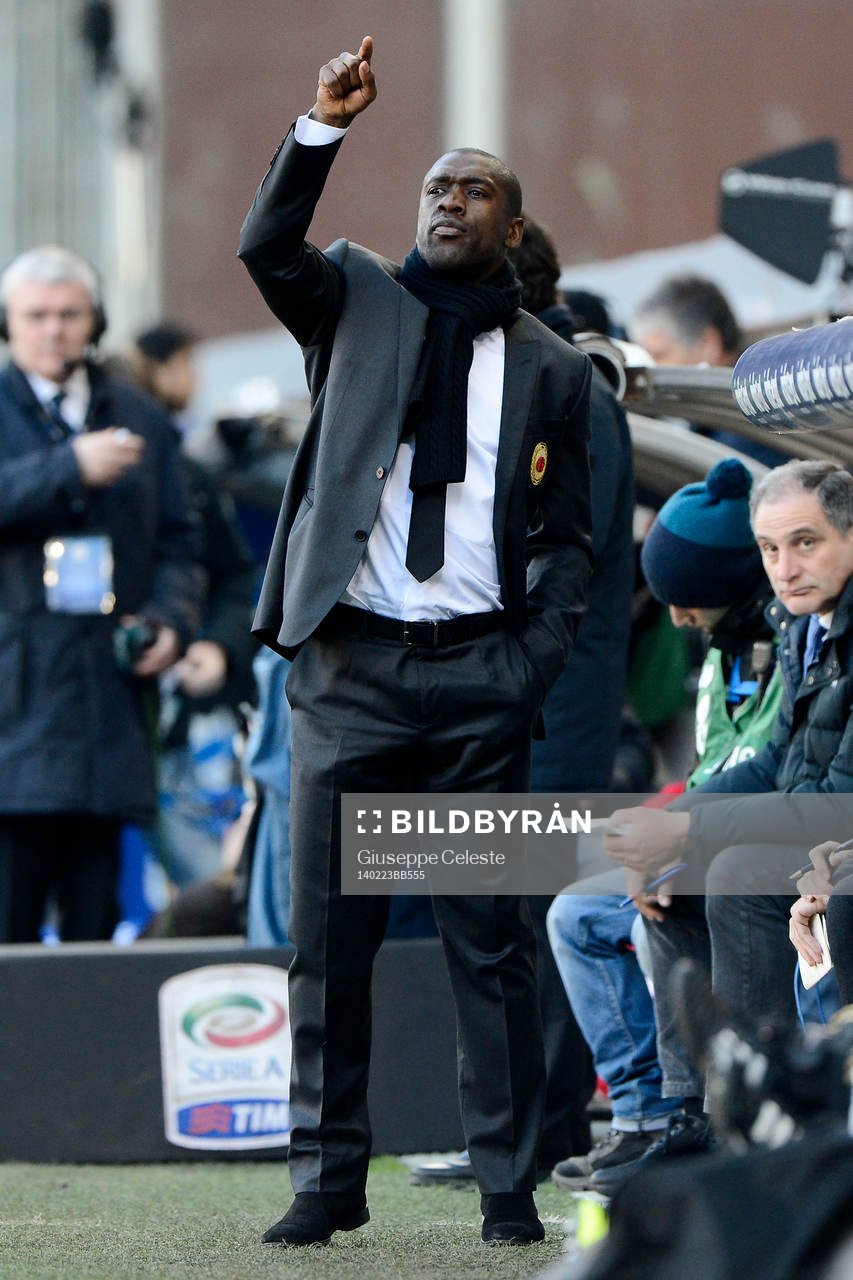  Fotboll, Serie A, Sampdoria - Milan: Clarence Seedorf Milan