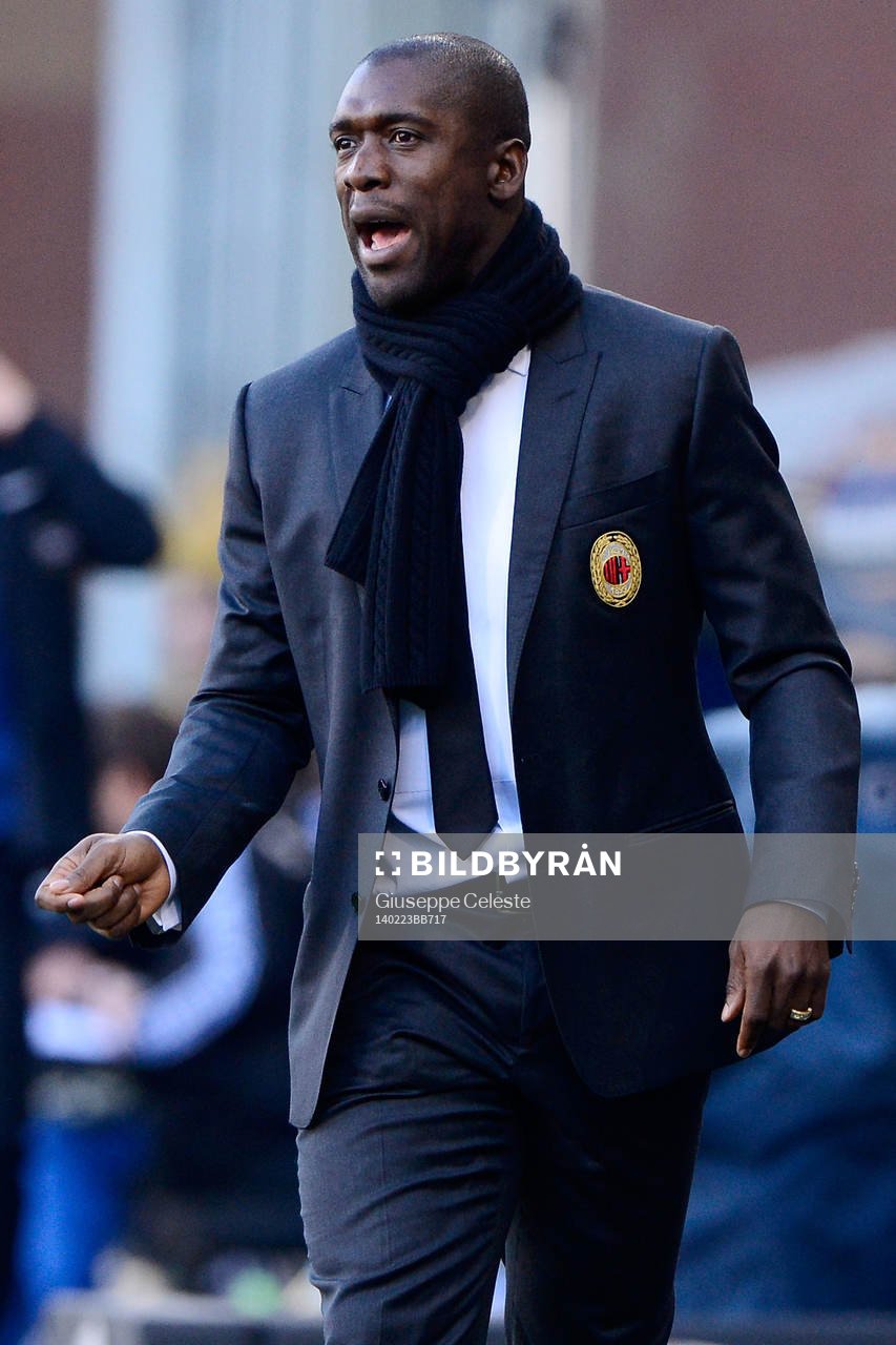  Fotboll, Serie A, Sampdoria - Milan: Clarence Seedorf Milan