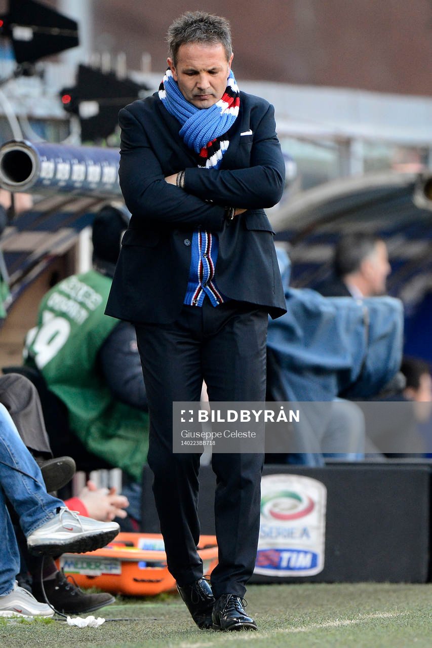  Fotboll, Serie A, Sampdoria - Milan: Sinisa Mihajlovic Sampdoria
