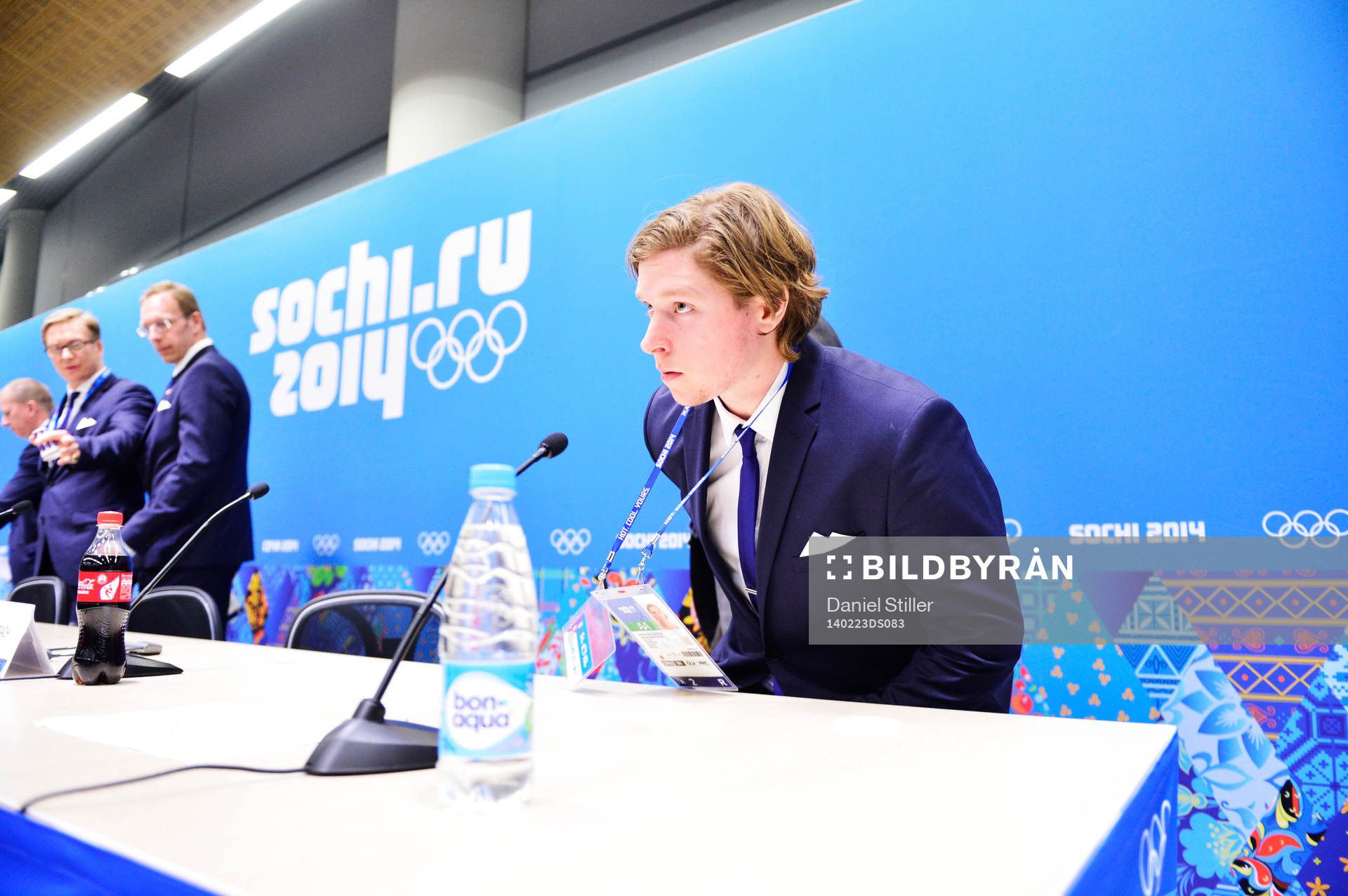 Nicklas Bäckström på presskonferensen