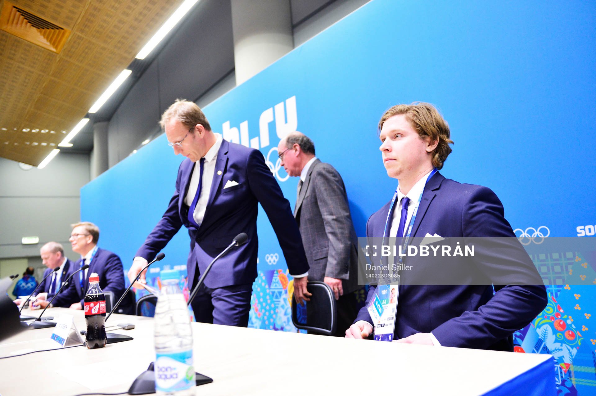 Nicklas Bäckström på presskonferensen